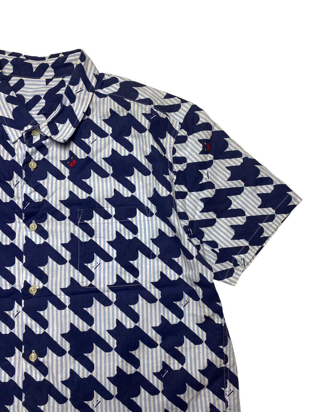 Japanese Brand 2000s Japanese Label - Bat Houndstooth Button Shirt Size US M / EU 48-50 / 2 - 5 Thumbnail