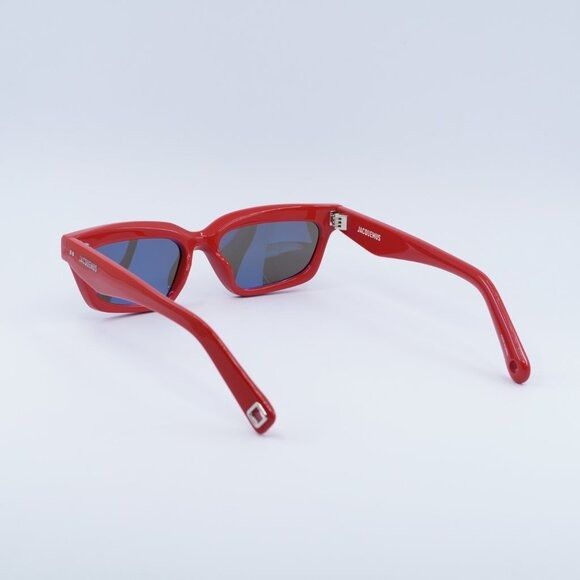 Jacquemus Jacquemus SALON JAC/62 C4 Sunglasses Red Rectangle Frame Size ONE SIZE - 10 Thumbnail