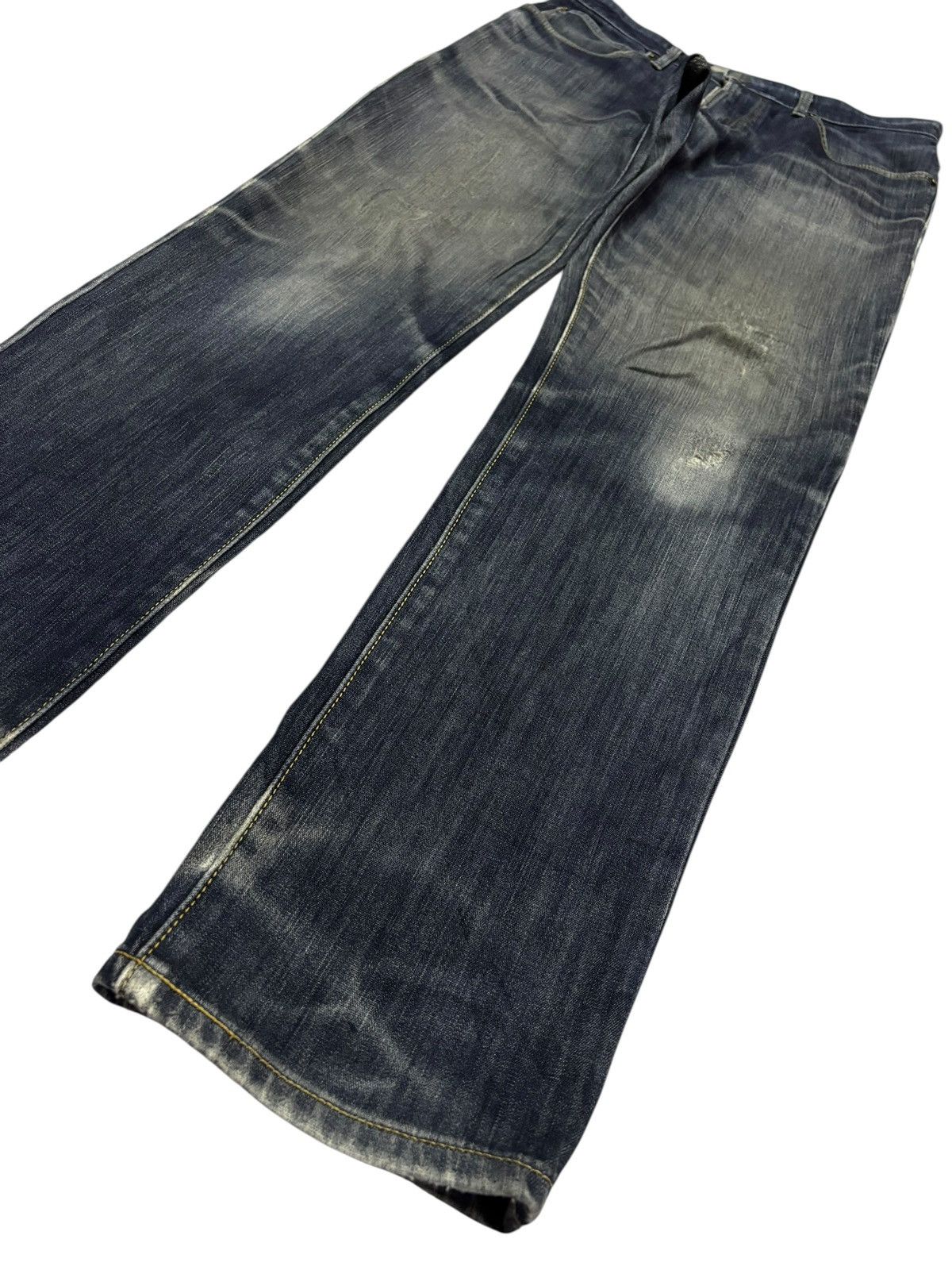 Edwin Vtg Edwin Japan 503 Distressed Jeans Size US 32 / EU 48 - 3 Thumbnail