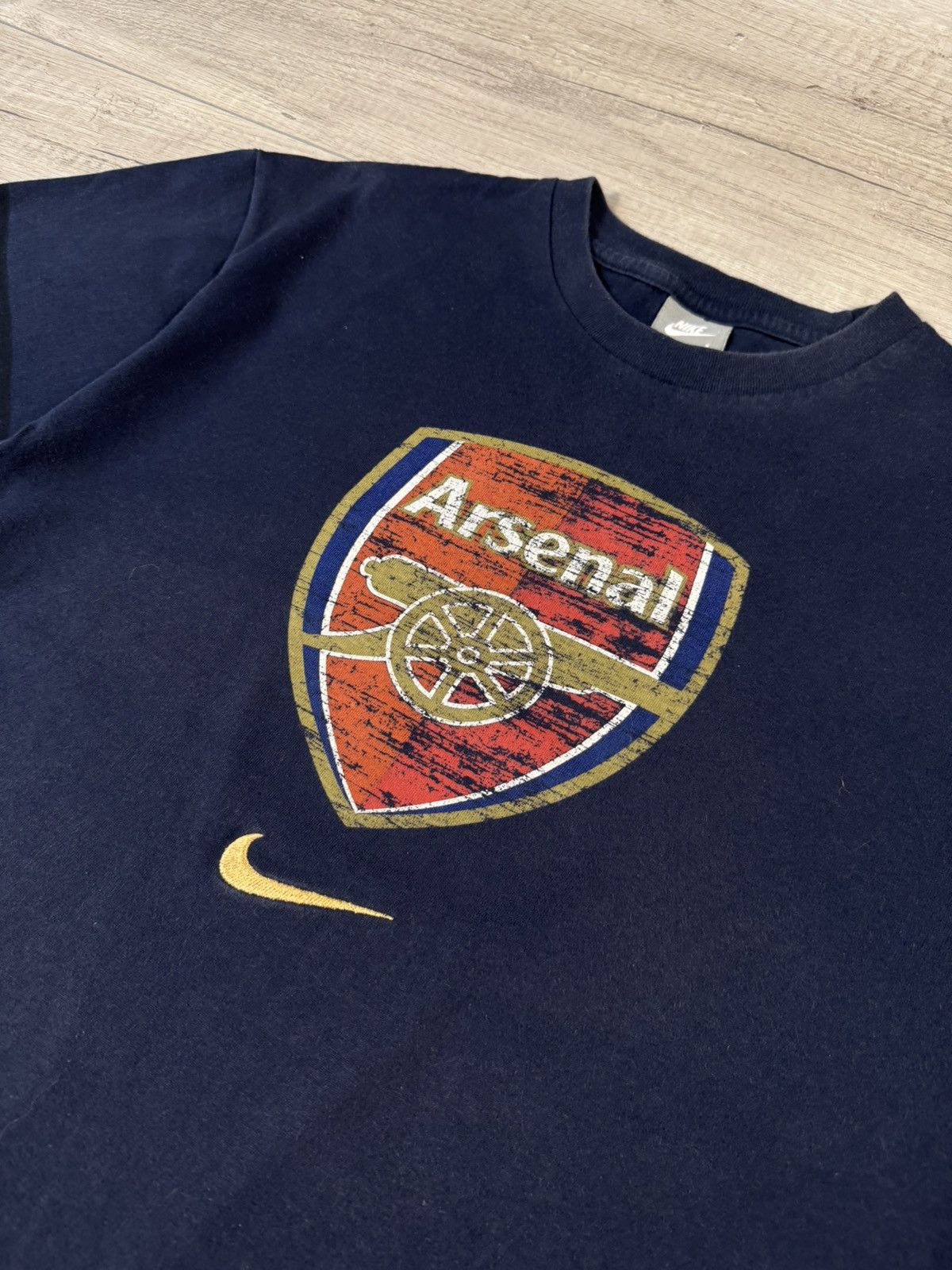 Nike Vintage Nike Arsenal Football Shirt Soccer Cotton Jersey Size US L / EU 52-54 / 3 - 2 Thumbnail