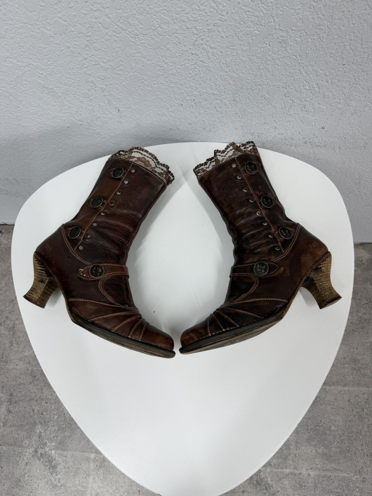 A.S.98 Vintage AS 98 Rick Owens Style Zip Ankle Leather Biker Boots Size US 9 / IT 39 - 9 Thumbnail