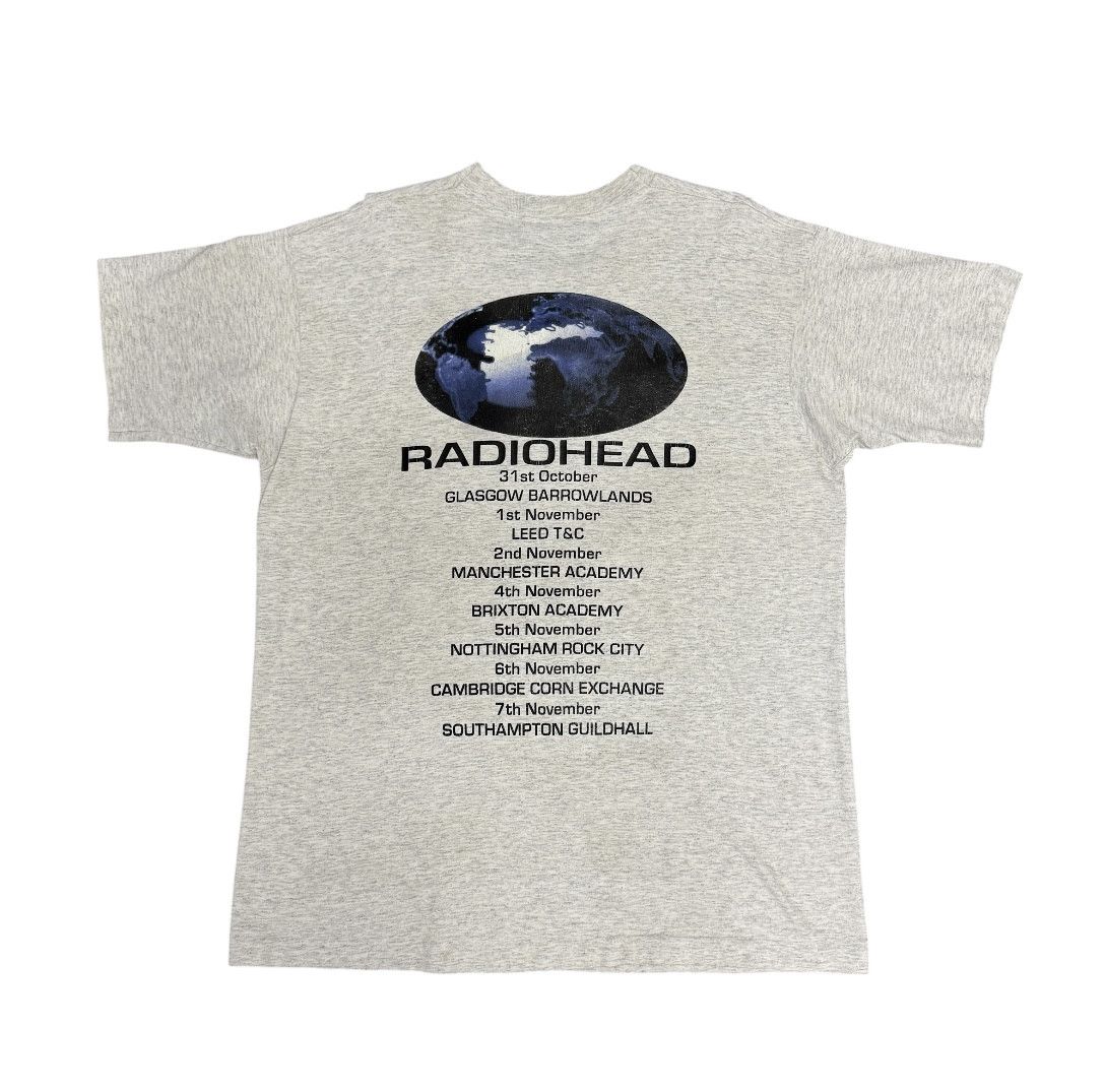 Band Tees Vintage 90s Radiohead UK Tour Shirt Size US XL / EU 56 / 4 - 4 Thumbnail
