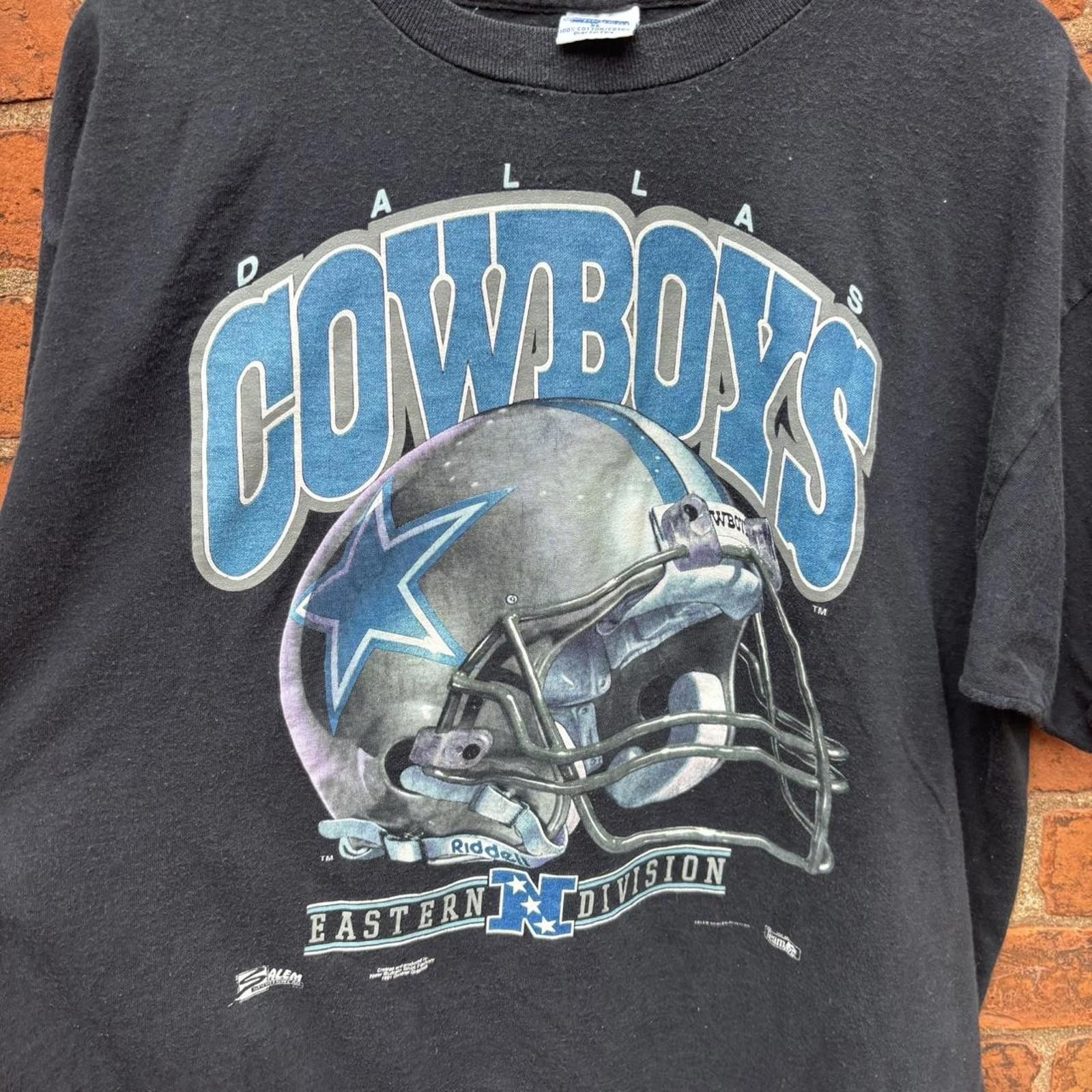 Salem Sportswear Vintage Dallas cowboys football helmet t shirt 1991 XL Size US XL / EU 56 / 4 - 3 Thumbnail