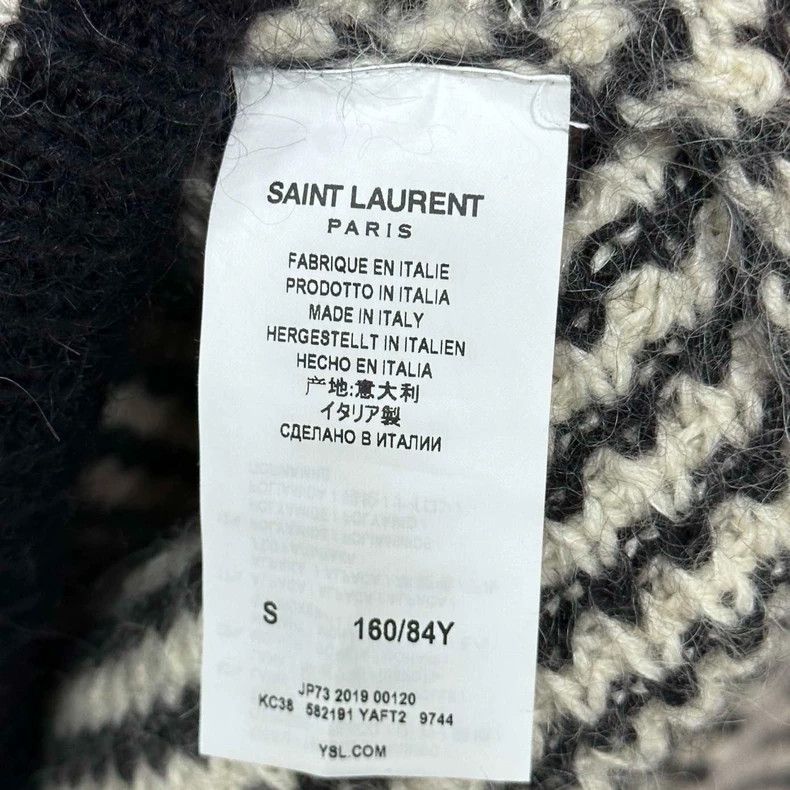Saint Laurent Paris Saint Laurent Paris Wool striped hooded sweater 2505-Nextar Size S / US 4 / IT 40 - 5 Thumbnail