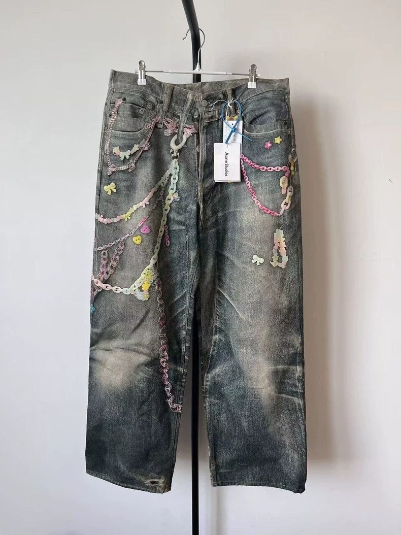 Acne Studios Acne Studios size:52 Candy chain 3D printed loose low-wais Size 31" - 1 Thumbnail