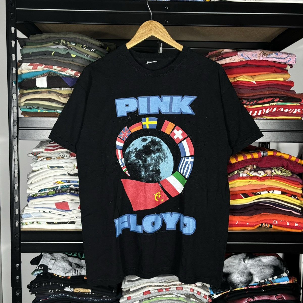 Band Tees × Vintage Vintage Pink Floyd The Dark Side Of The Moon Tee Rare Size US L / EU 52-54 / 3 - 1 Thumbnail