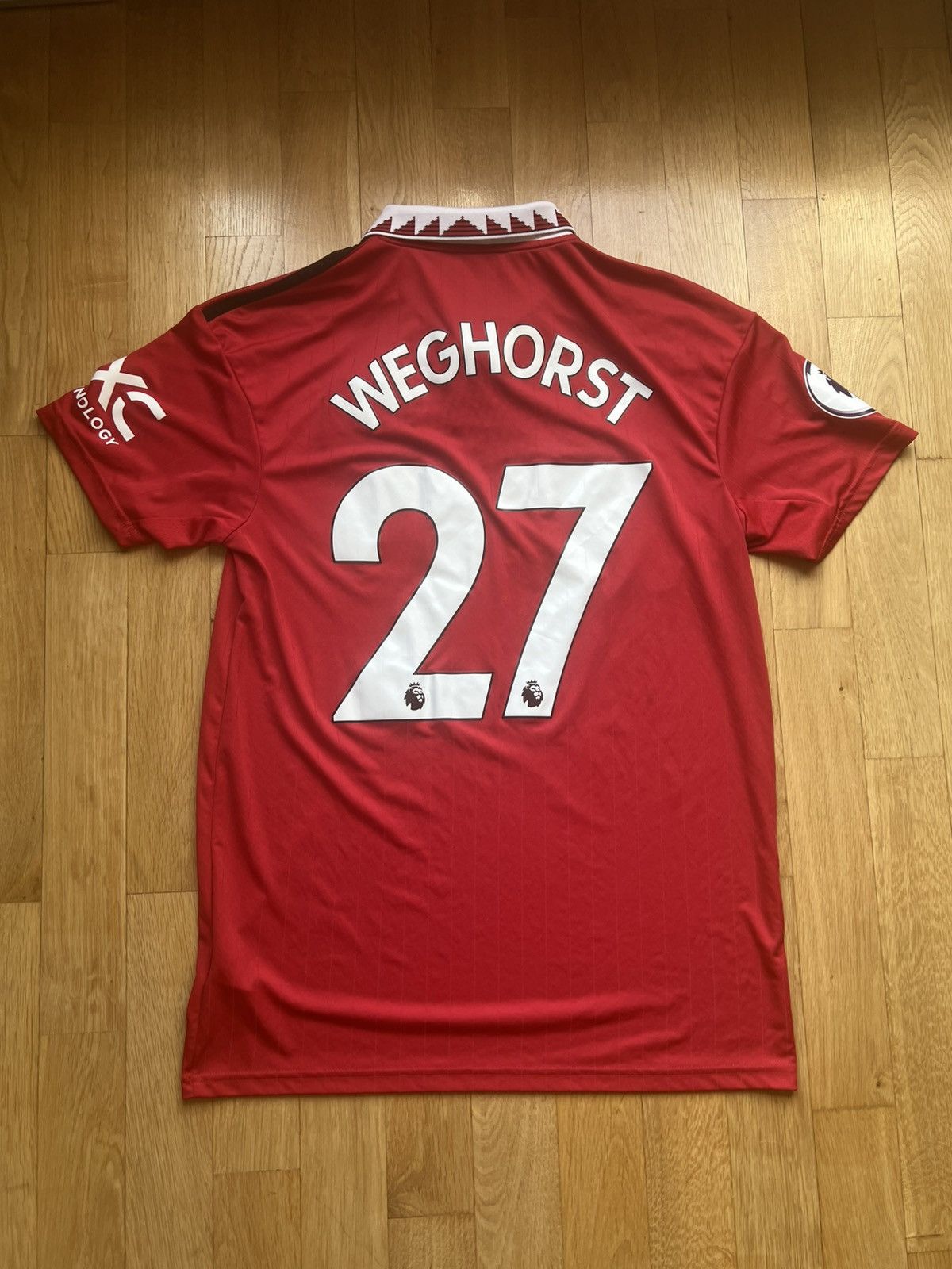 Adidas 2022 Manchester United Adidas Soccer Jersey 27 Weghorst Size US M / EU 48-50 / 2 - 5 Thumbnail