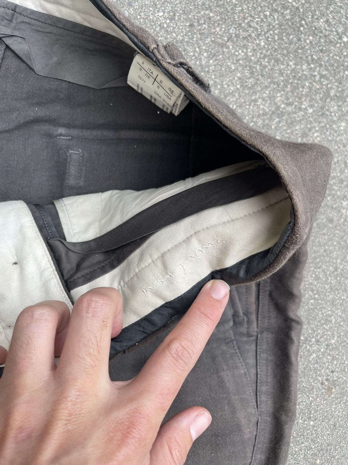 Rick Owens Rick Owens 2000 extreme cargo flight Moleskin pants sun fade Size US 34 / EU 50 - 8 Thumbnail