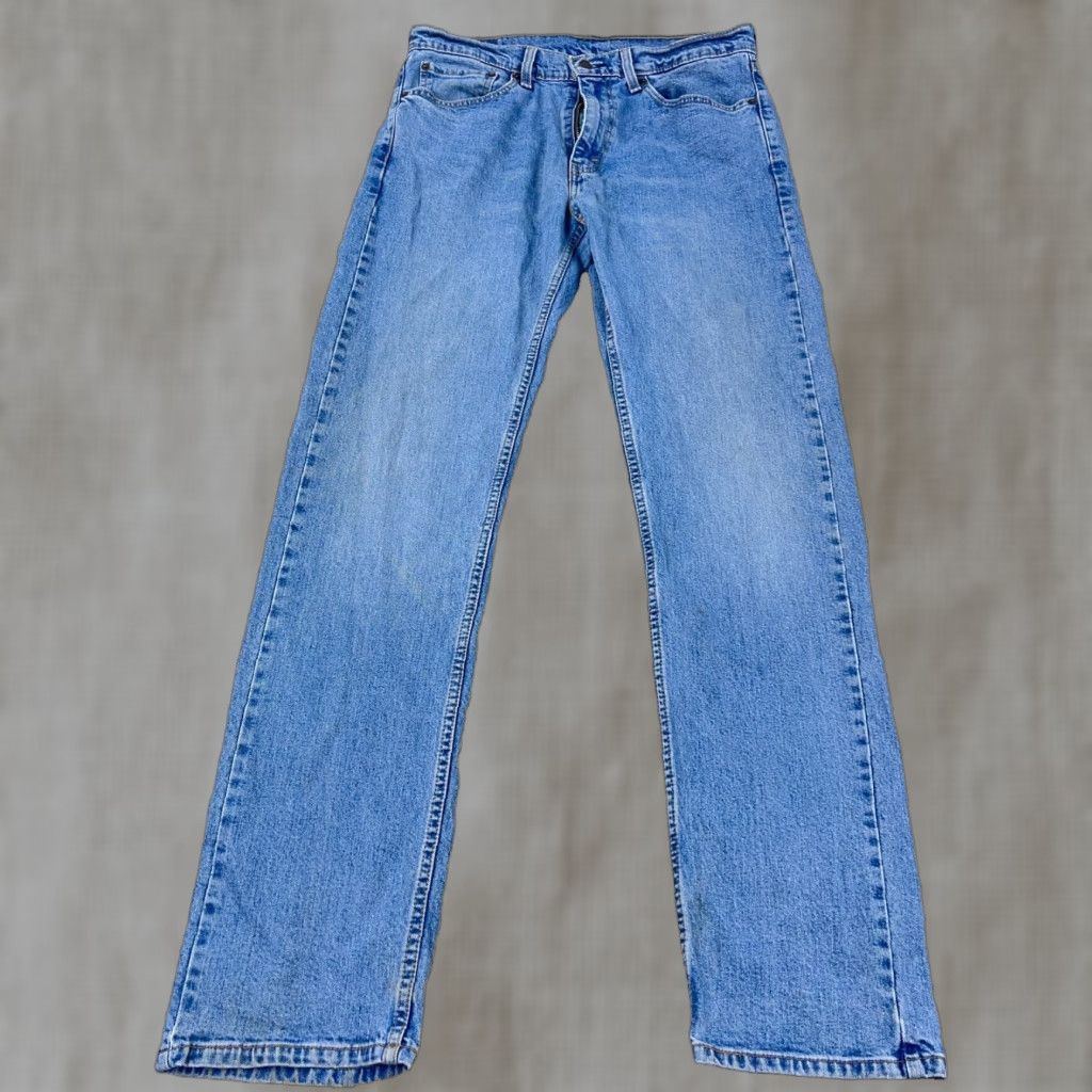 Levi's Levi's 505 Jeans Men 34x36 Straight Regular Blue Denim Pants - Levi's 500 Series Modern Classic Size US 34 / EU 50 - 1 Thumbnail