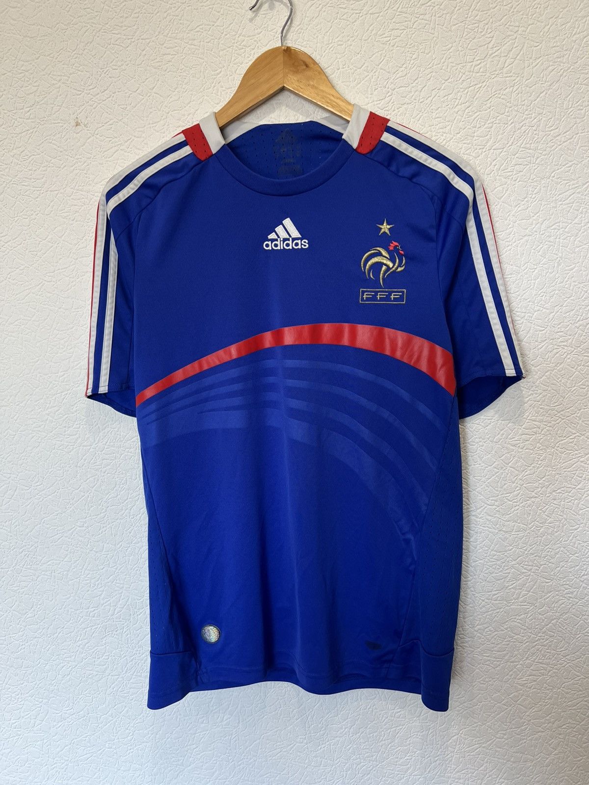 Adidas France Adidas 2008 Home Kit Soccer Jersey Football Shirt Size US S / EU 44-46 / 1 - 1 Thumbnail
