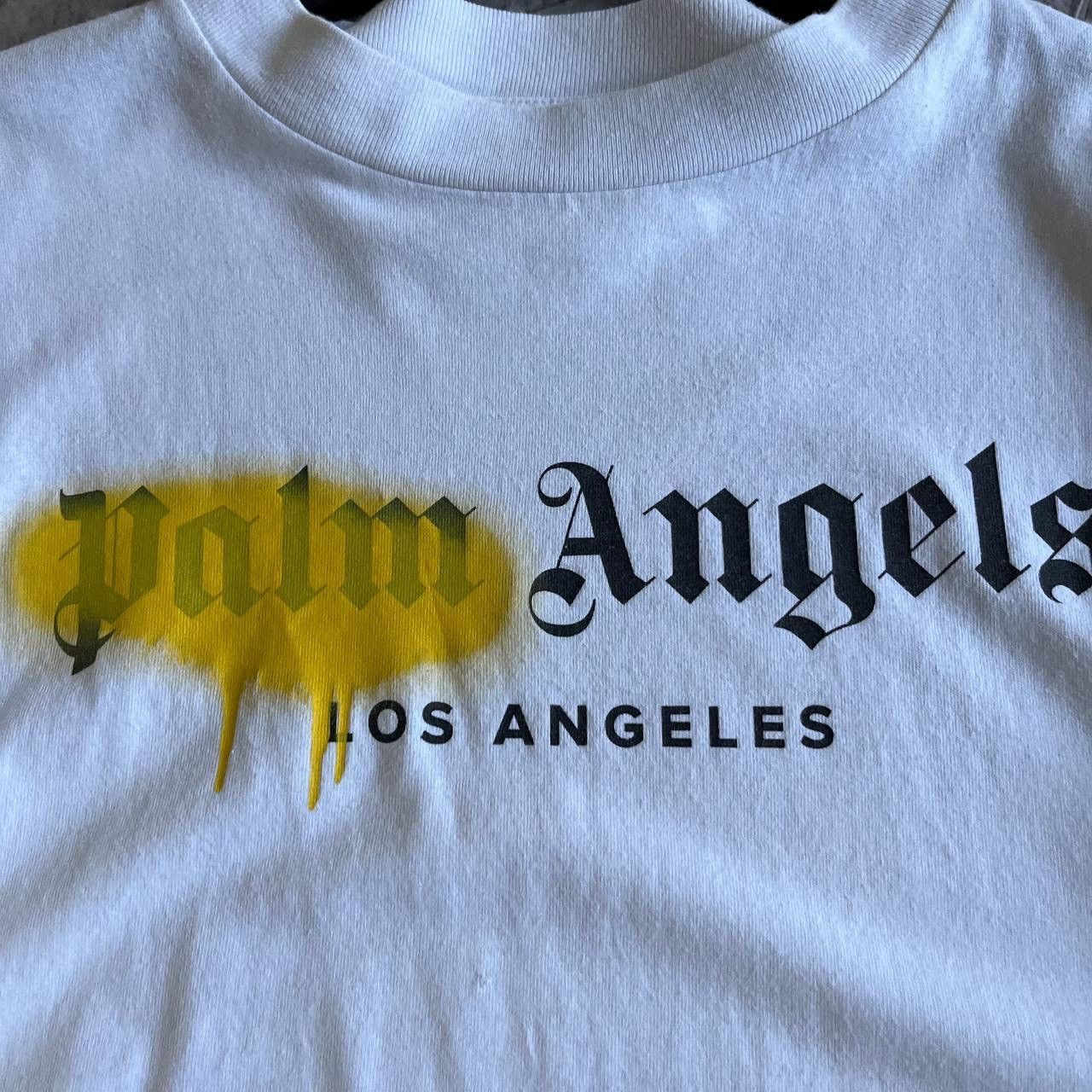 Palm Angels Palm Angels t-shirt tee big logo white Size US L / EU 52-54 / 3 - 5 Thumbnail