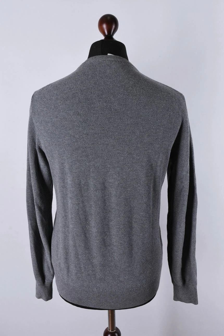 Aspesi Aspesi Grey Cotton Knit Crewneck Sweater Size M Size US M / EU 48-50 / 2 - 3 Thumbnail