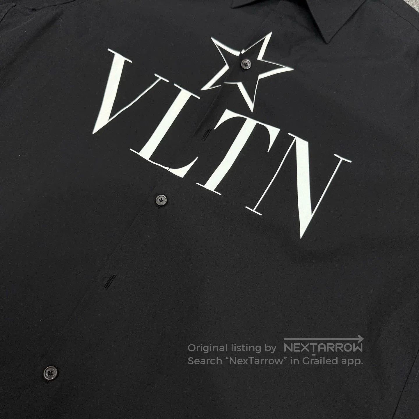 Valentino black logo long sleeve shirt by valentino. Size US M / EU 48-50 / 2 - 3 Thumbnail
