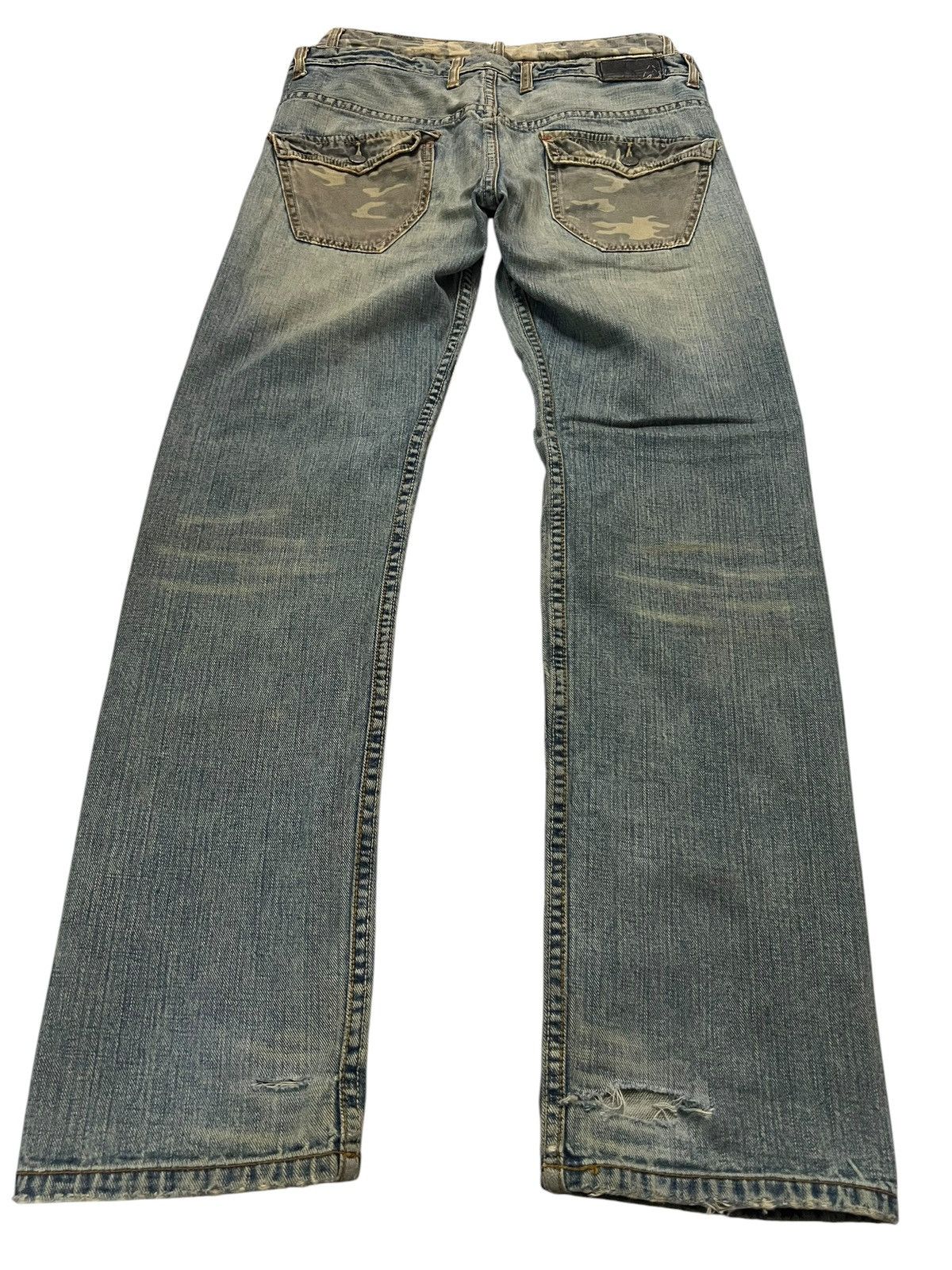 Japanese Brand Double Waist💥Rattle Trap Distressed Light Wash kapital style Size US 30 / EU 46 - 2 Thumbnail