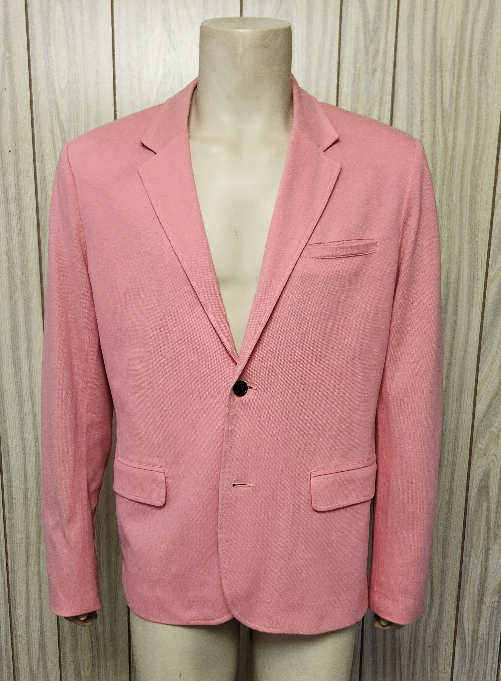 Guess Guess pink cotton blazer L men's two button jacket Size 42R - 1 Thumbnail