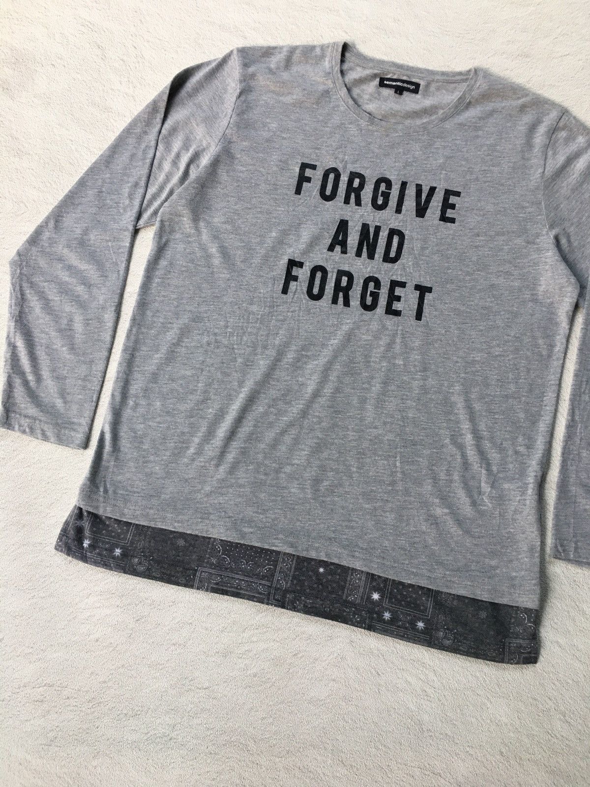 semanticdesign Semantic Design “Forgive And Forget” Longsleeve Size US L / EU 52-54 / 3 - 2 Thumbnail