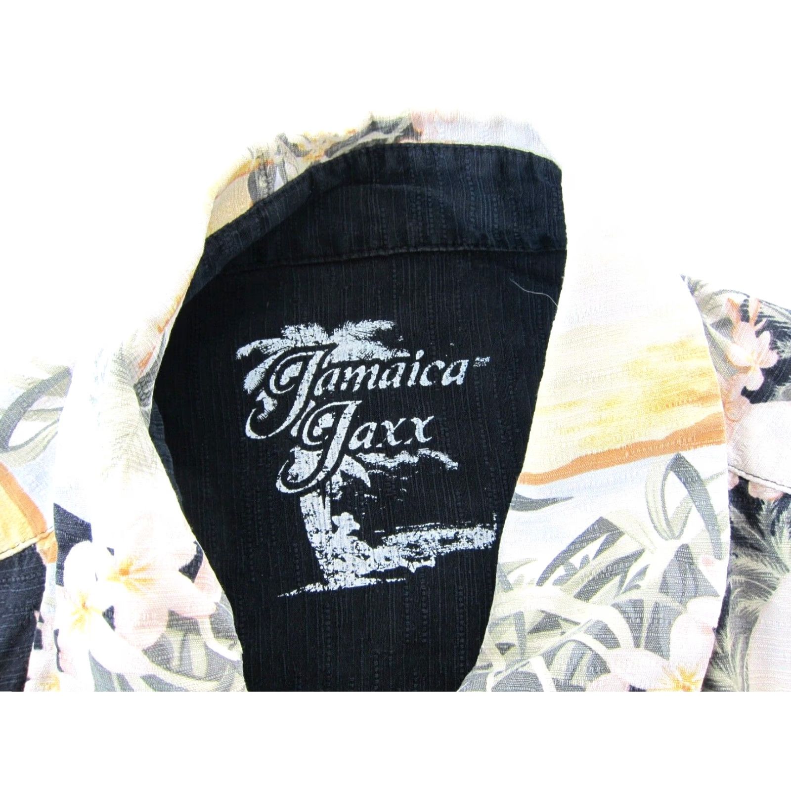 Vintage Vtg Jamaica Jaxx Silk Yellow Black Floral Hawaii Button Short Sleeve Shirt XXL Size US XXL / EU 58 / 5 - 5 Thumbnail