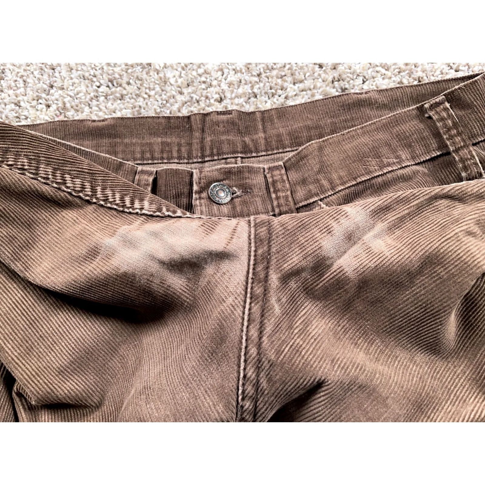 Levi's VINTAGE Levi's 646 Flare Corduroy Pants Men 32 x 29 Brown Talon Disco 70s/80s Vintage/Retro 80s Mens Pants Size US 32 / EU 48 - 5 Thumbnail
