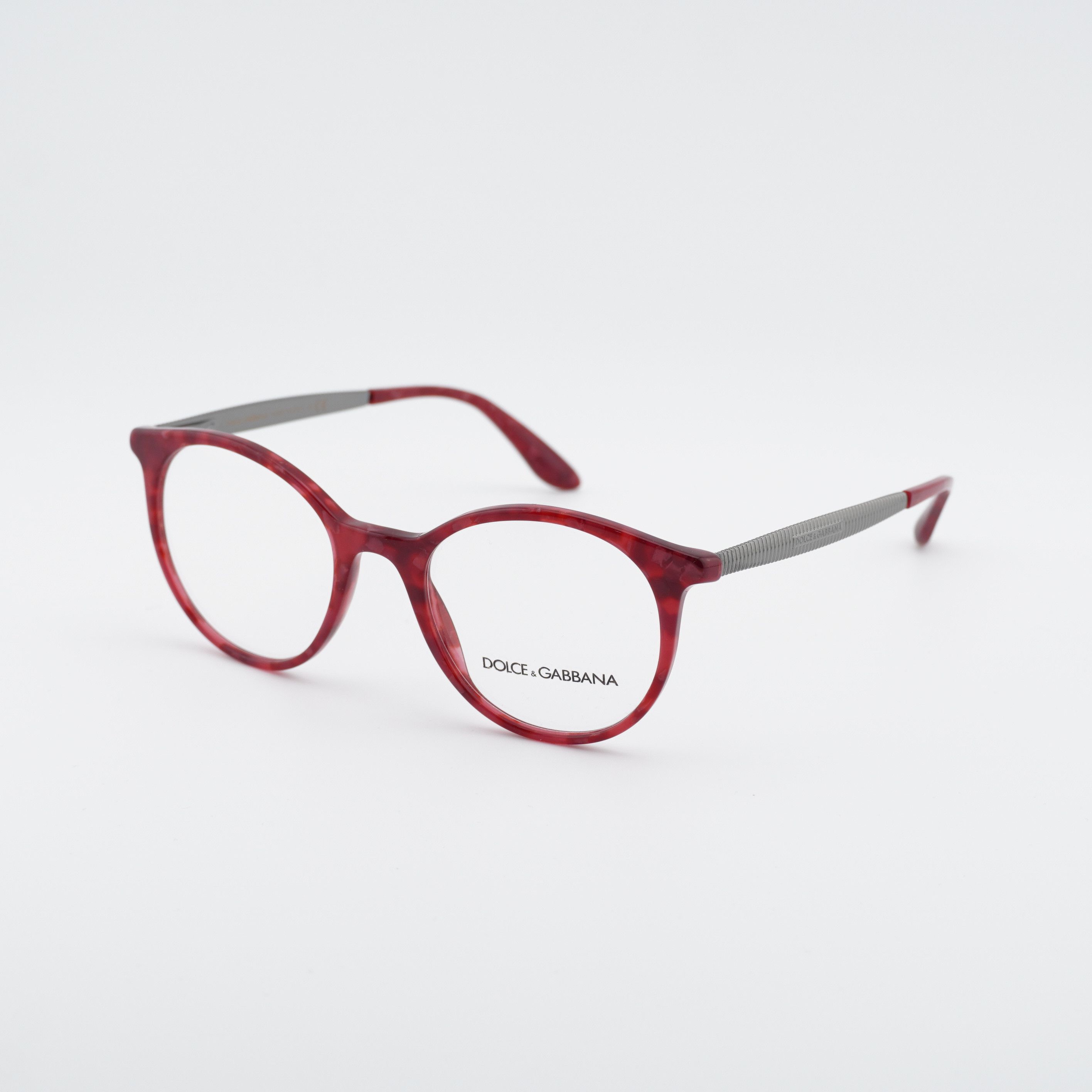 Dolce & Gabbana Dolce & Gabbana DG3292 3175 Eyeglasses Round 50mm Cherry Size ONE SIZE - 1 Thumbnail