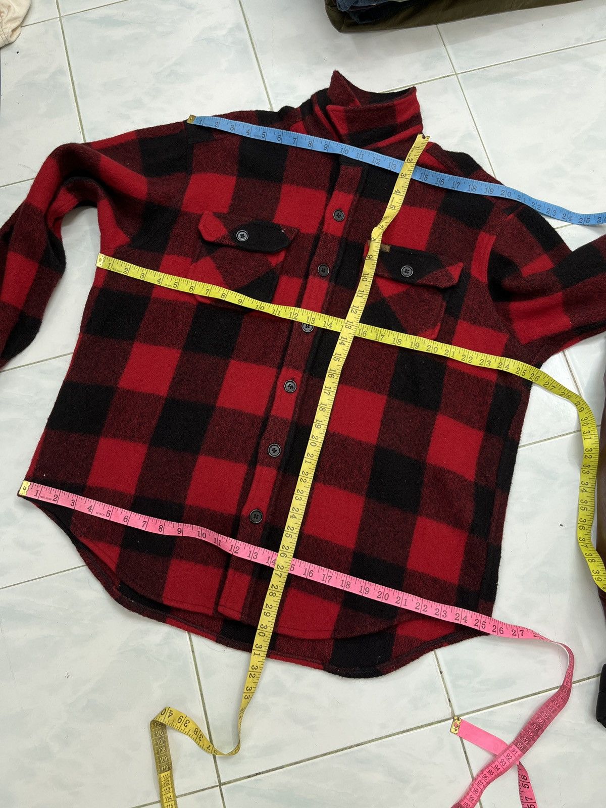 Vintage × Woolrich Woolen Mills 🔥🔥🔥STEALS VTG WOOLRICH RED TARTAN FLANEL/JACKET SHIRTS Size US L / EU 52-54 / 3 - 11 Thumbnail
