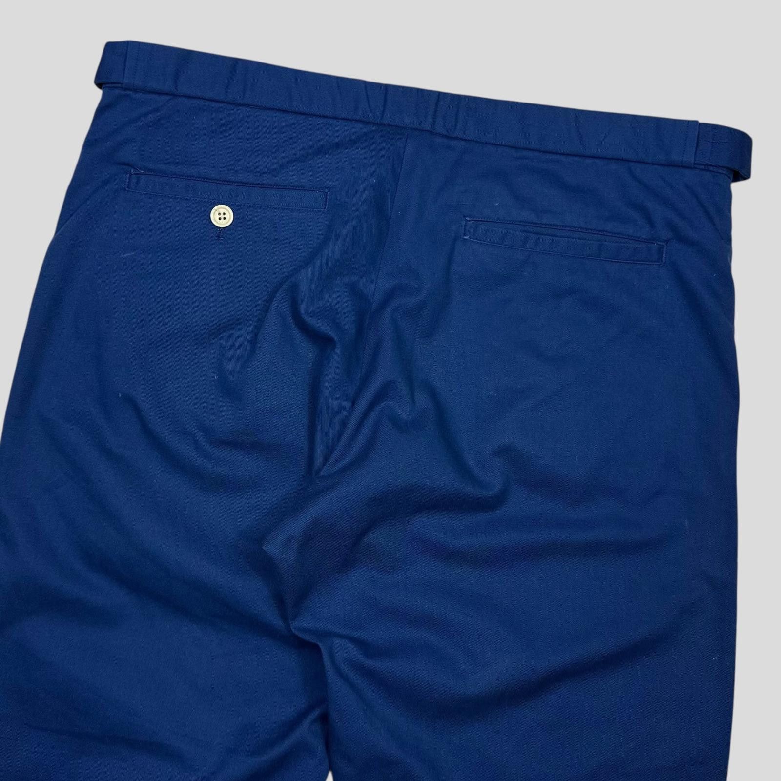 Comme des Garcons CDG SHIRT 90’s Blue Polycotton Adjustable Trousers - M Size US 33 - 4 Thumbnail