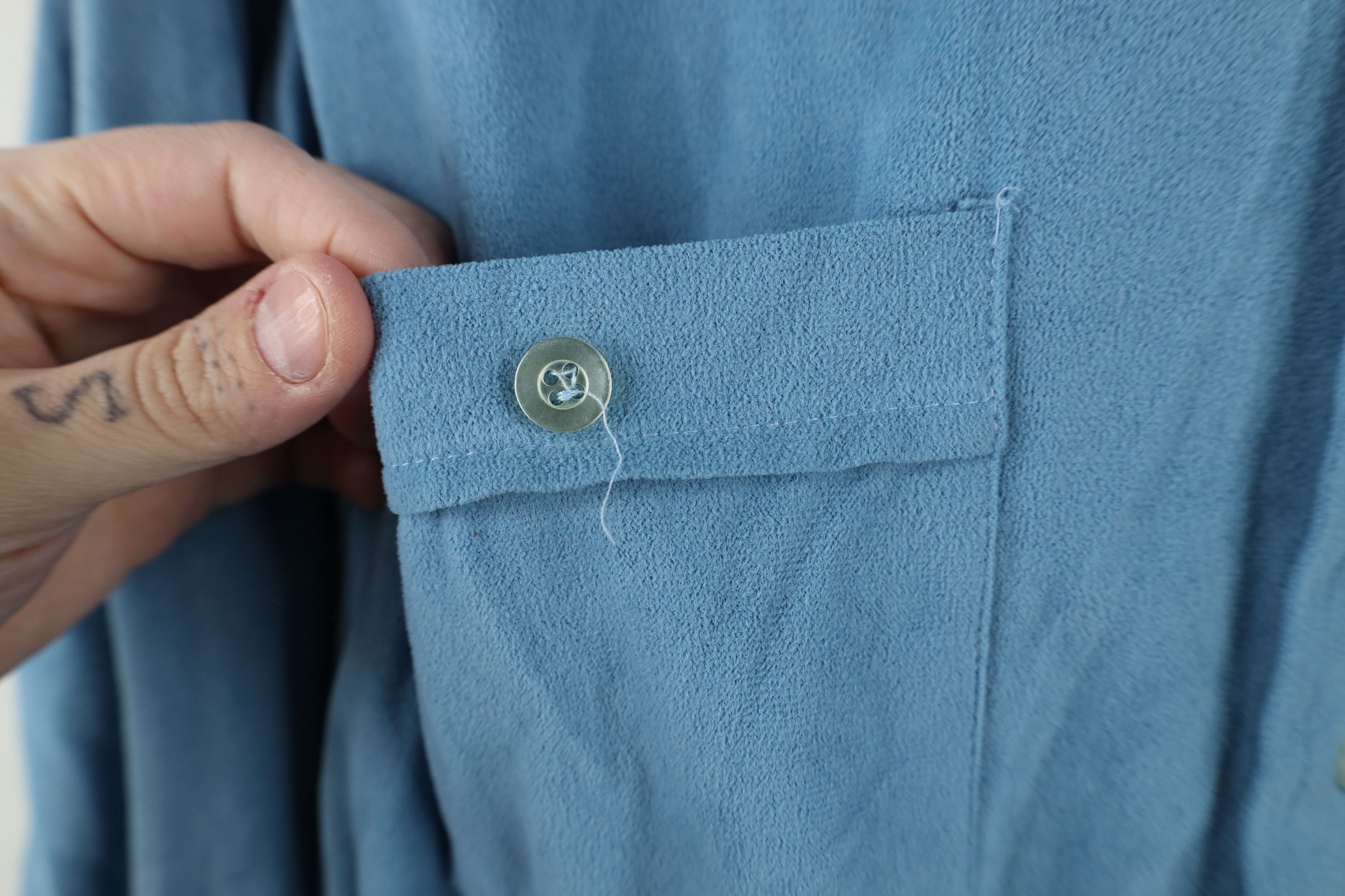 Vintage Vintage 70s Streetwear Double Pocket Collared Button Shirt Size US L / EU 52-54 / 3 - 5 Thumbnail