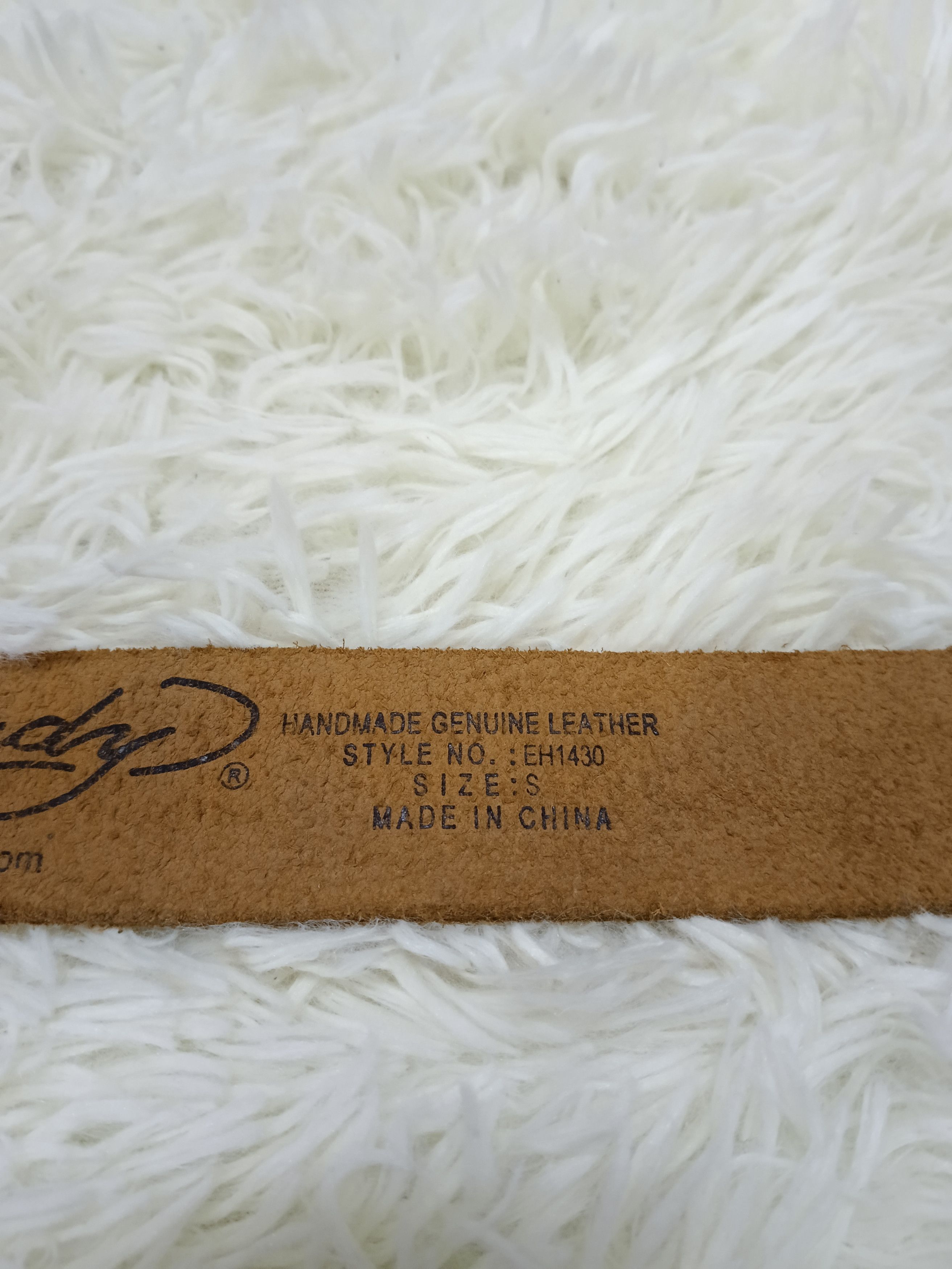 Ed Hardy × Leather ED HARDY SKULL CROSSBONE BUCKLE BELT Size ONE SIZE - 5 Thumbnail