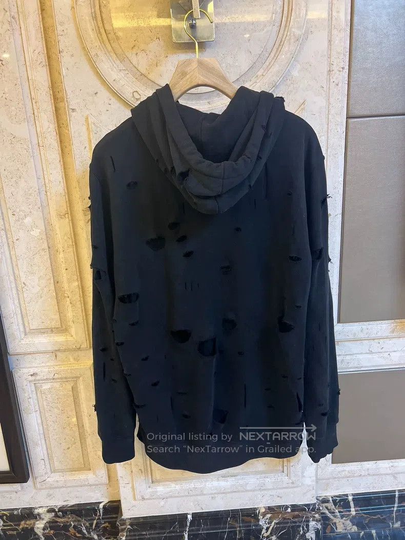 Givenchy Givenchy Ripped hooded sweatshirt Size US L / EU 52-54 / 3 - 2 Thumbnail