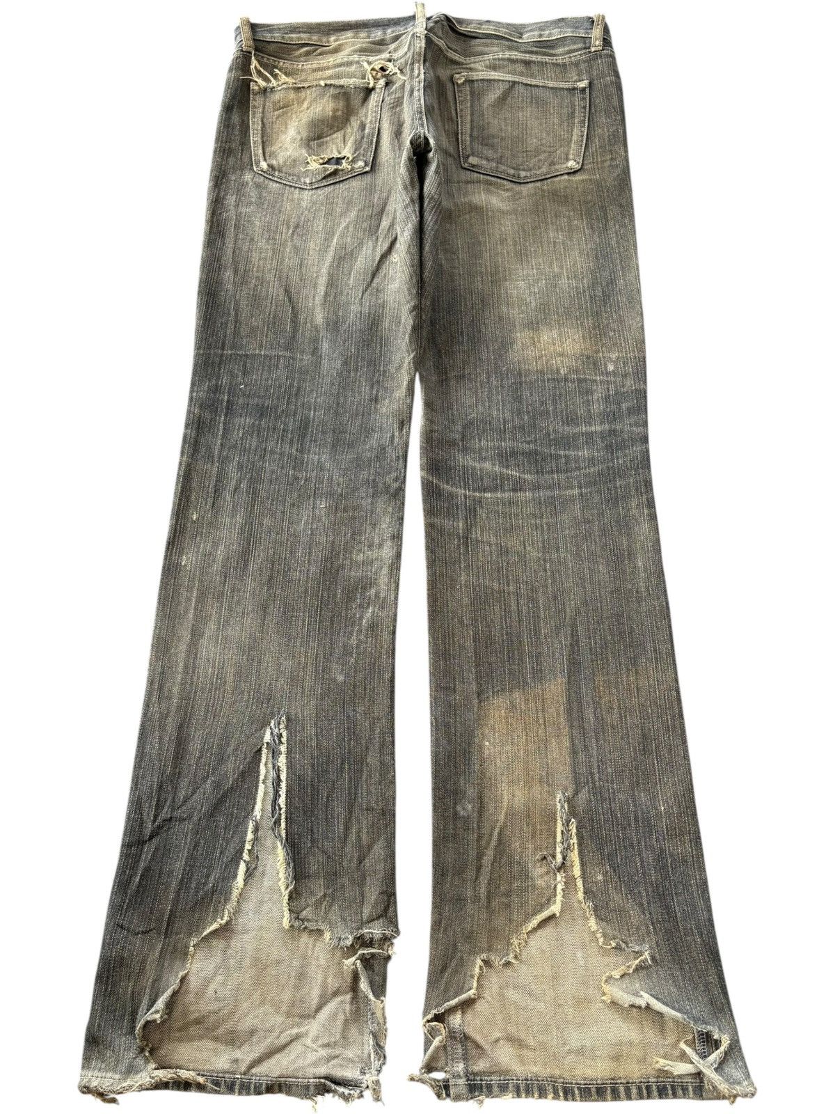 Uniqlo Vintage Japanese Uniqlo Mud Wash Distress Loose Jeans Size US 36 / EU 52 - 2 Thumbnail
