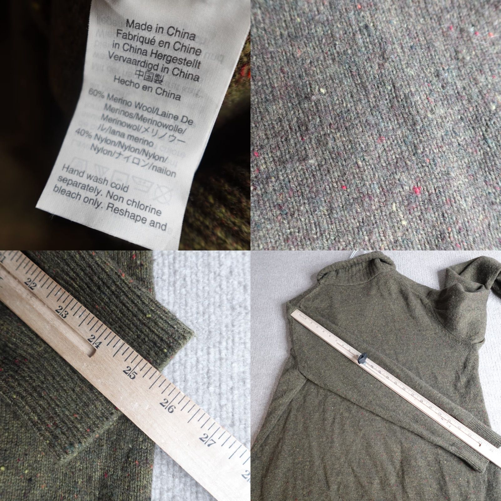 J.Crew VINTAGE J.CREW Mens Sweater Cardigan Long Sleeve Collared Shawl Green Large L Regular Mens Ships Next Business Day Size US L / EU 52-54 / 3 - 8 Thumbnail