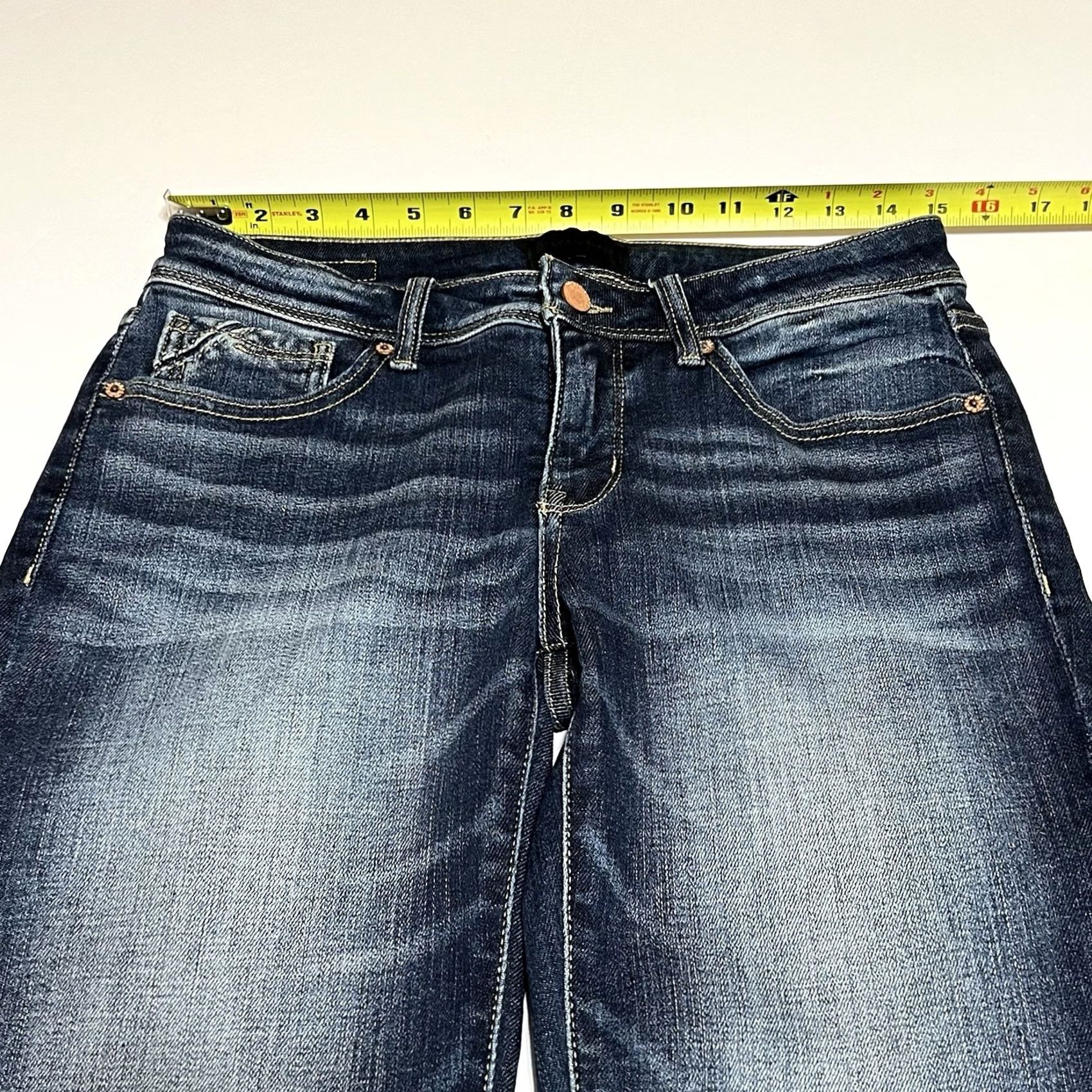 Buckle Black Buckle Black Jeans Womens Skinny 5-Pocket Denim Dark Blue Stretch Slimming 28x32 30x32 Regular Inseam 32 Machine Washable Everyday Wear Mens? Womens Size 28" / US 6 / IT 42 - 3 Thumbnail