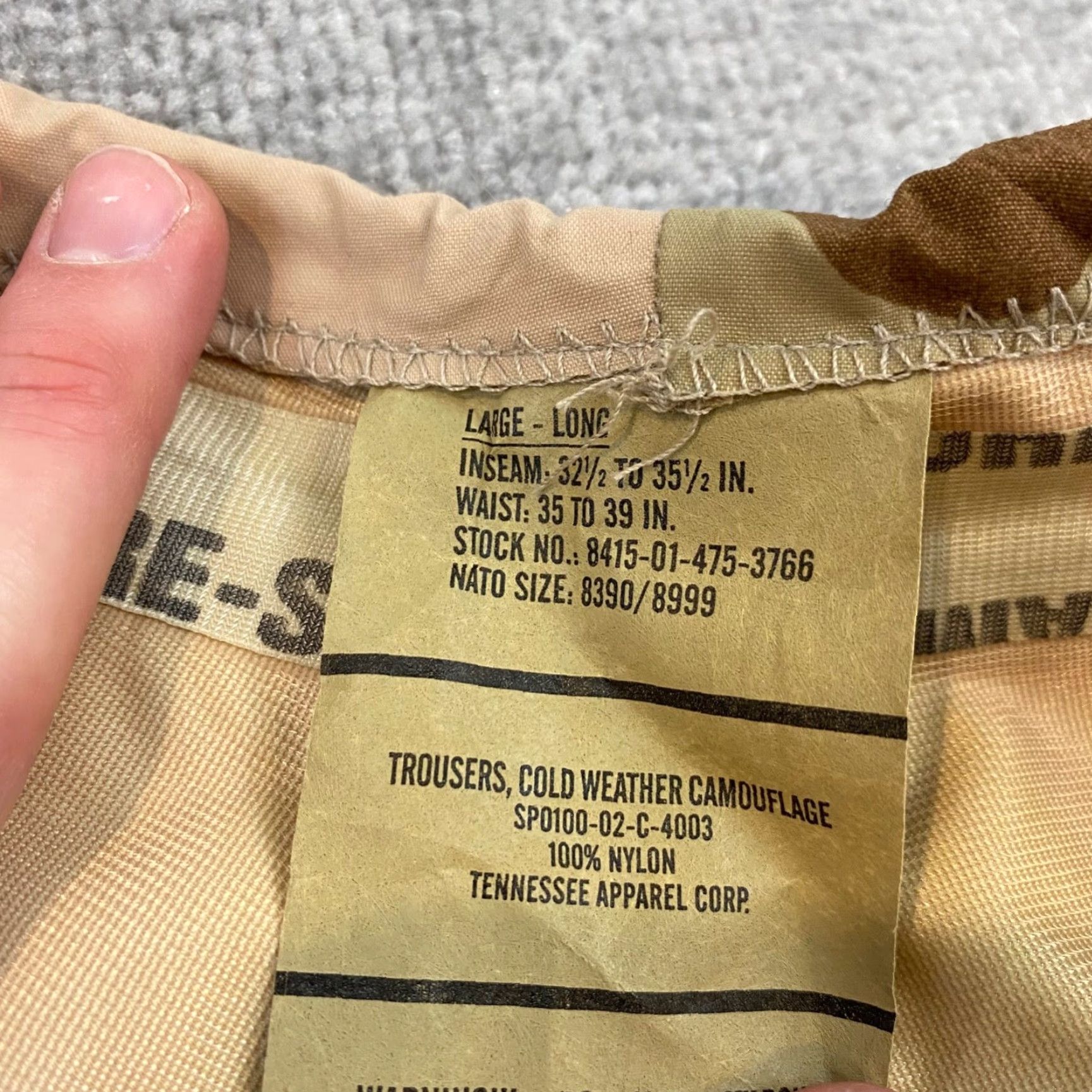 Vintage VINTAGE Gore-Seam Military Army Camo Pants Men Large Long Waterproof Breathable 90s Cargo Trousers Size US 33 - 2 Thumbnail