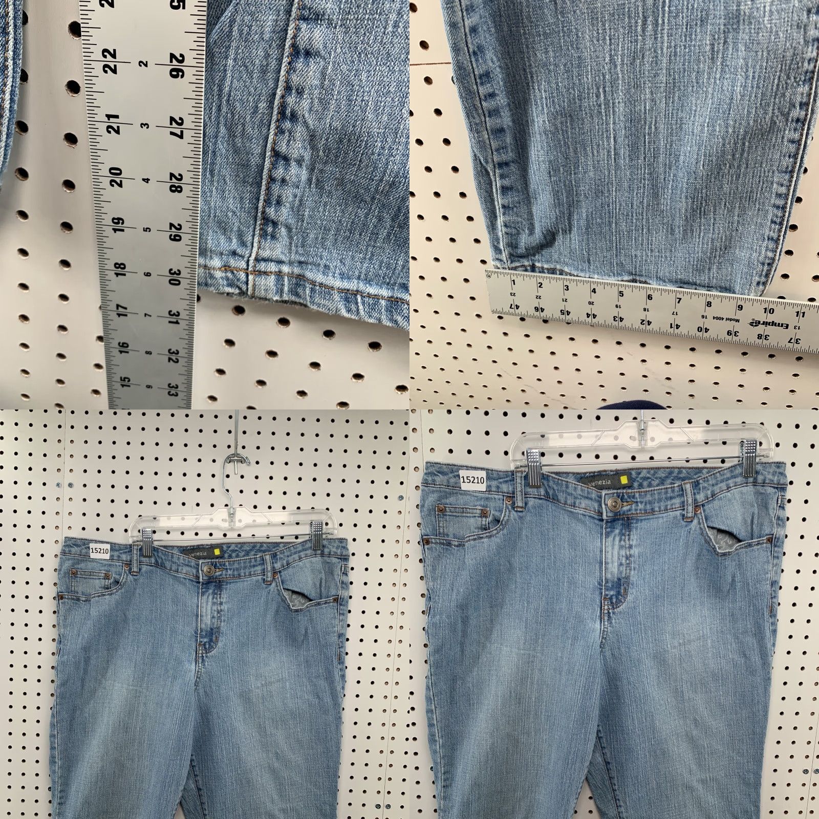 Denime Venezia Women's Plus Size 5 w40 Blue Denim Stretch Bootcut Jeans Shirt? Size 27" / US 4 / IT 40 - 9 Thumbnail