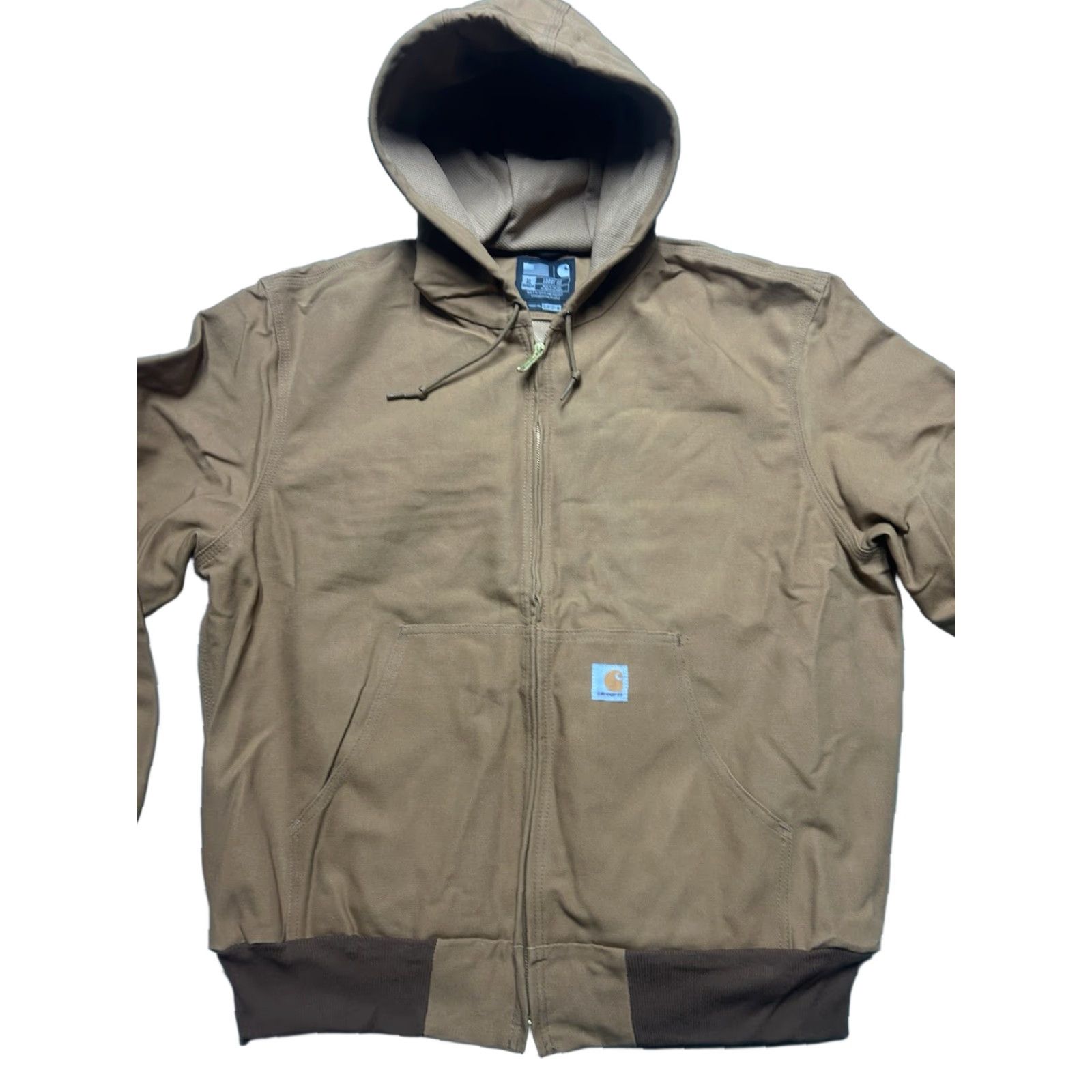 Carhartt Carhartt Jacket Duck Canvas Hooded Work J131 BRN Thermal Lined Brown Men’s XL Size US XL / EU 56 / 4 - 1 Thumbnail