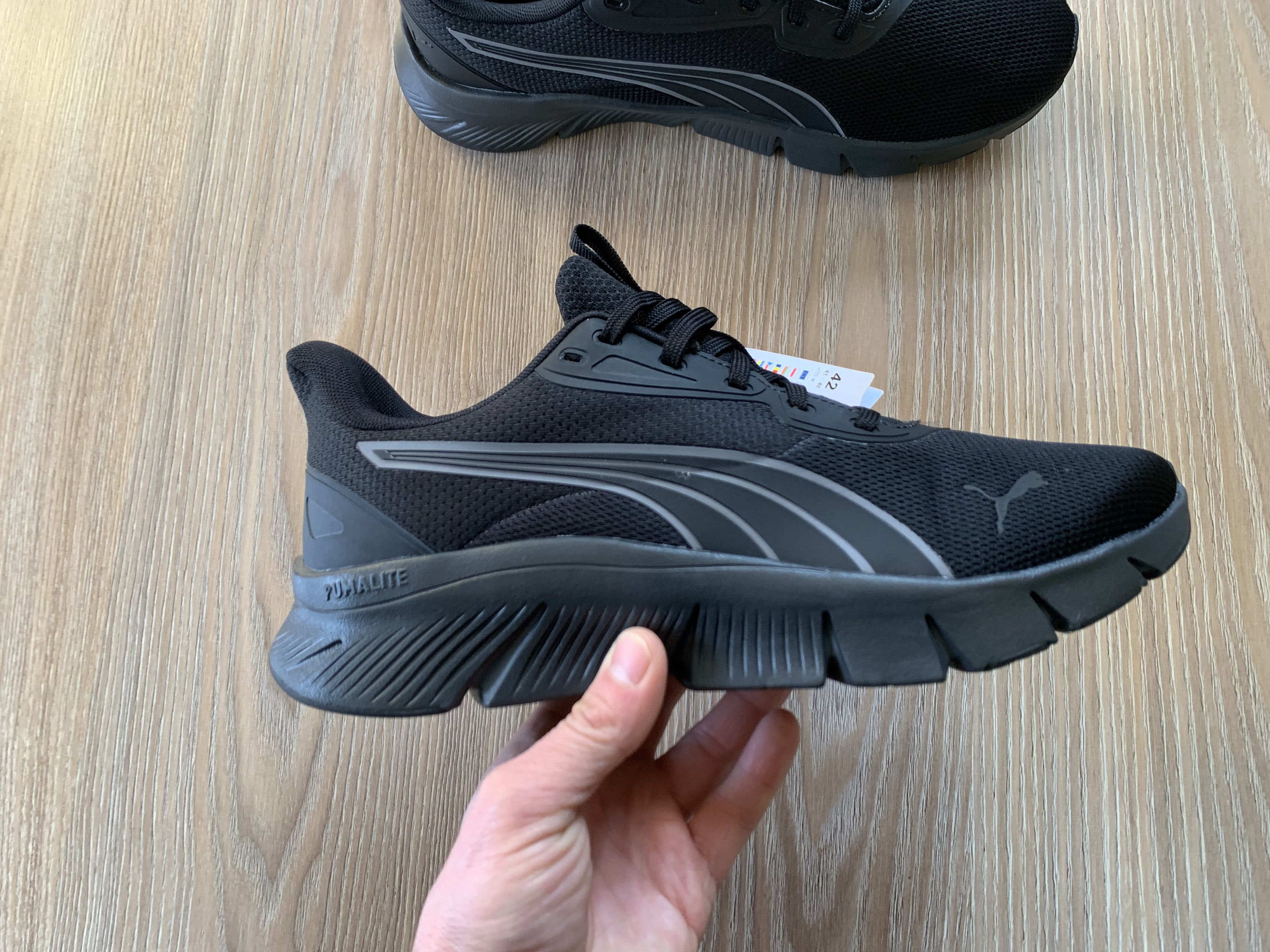 Puma Mens Puma Flex Focus Lite Modern Black Sneakers Size US 9.5 / EU 42-43 - 3 Thumbnail