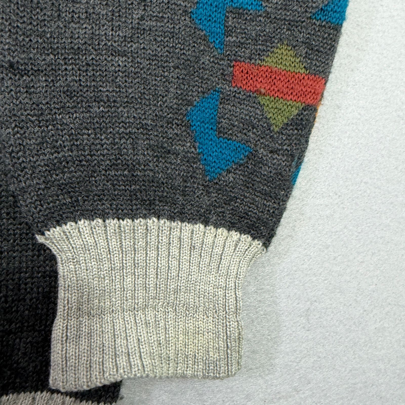 Vintage Vintage Aggio Sweater Men's Extra Large Geometric Knit 90s Size US XL / EU 56 / 4 - 4 Thumbnail