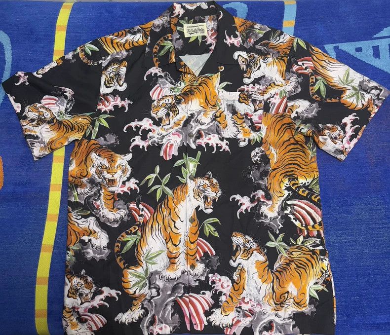 Wacko Maria Wacko Maria Black Tiger Shirt - Size L Size US L / EU 52-54 / 3 - 1 Thumbnail