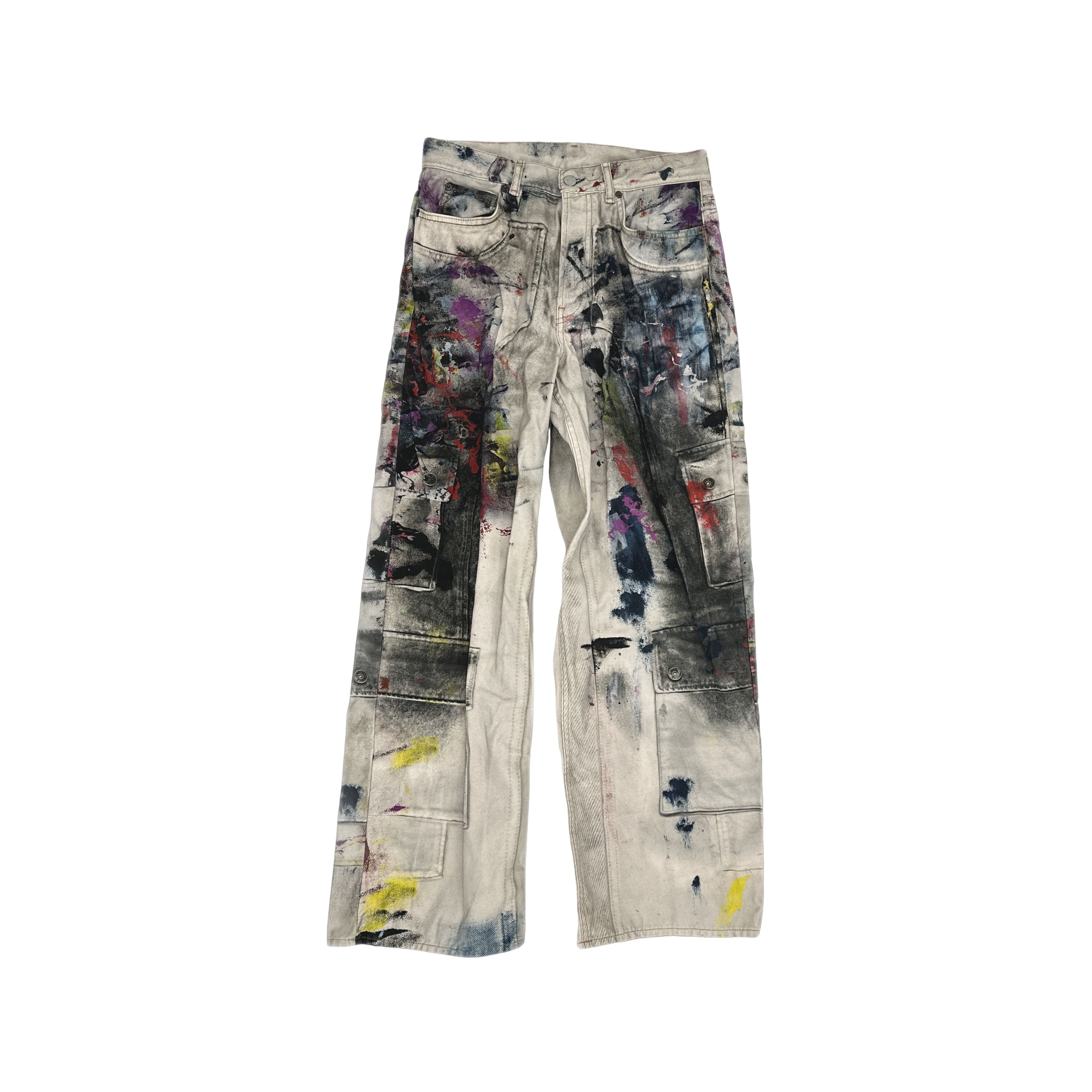 Acne Studios Acne Studios 1981 Graffiti Distressed Jeans Size 32 Size US 32 / EU 48 - 1 Thumbnail