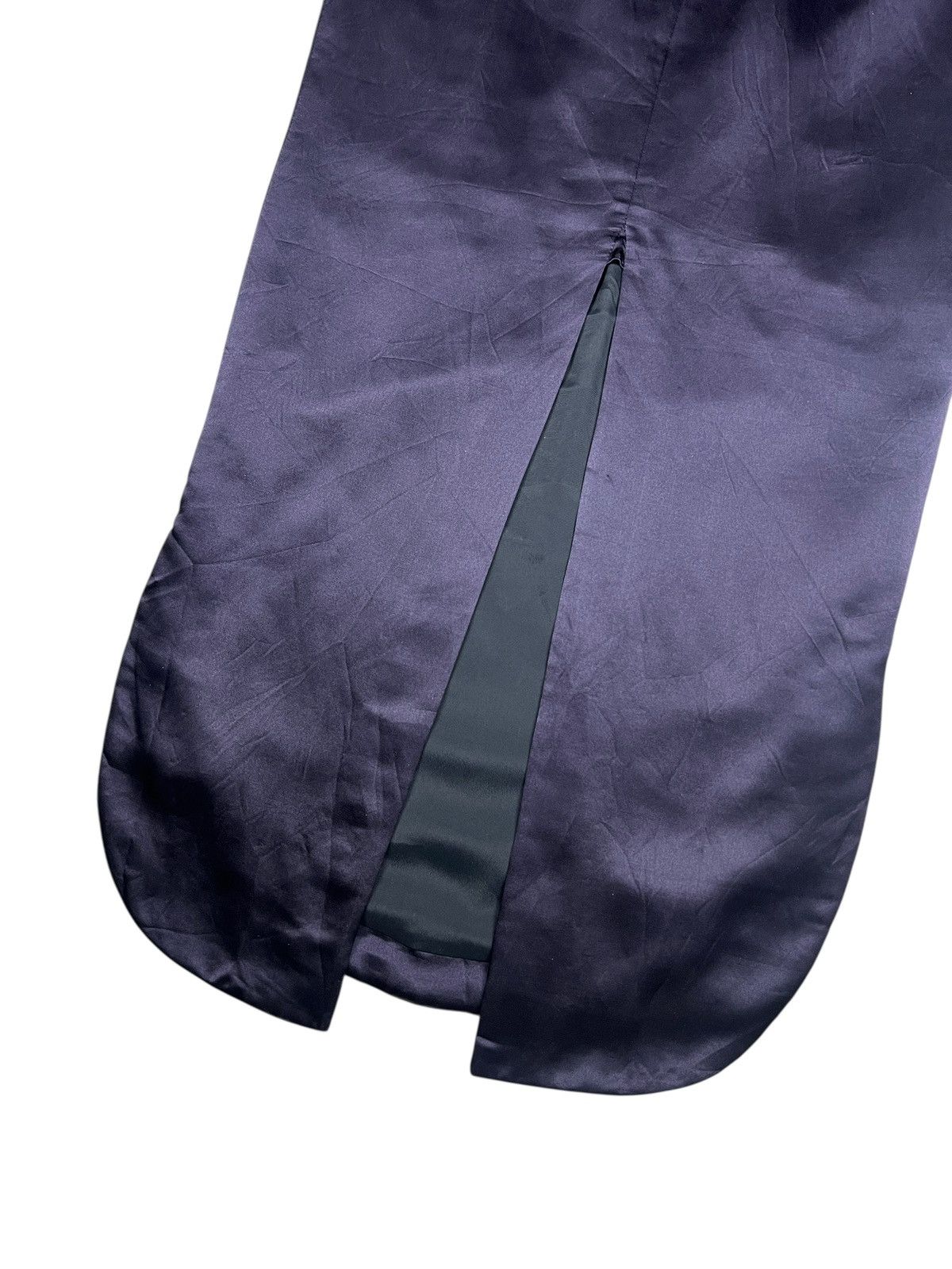 Romeo Gigli Archive 1990 Romeo Gigli Dark Purple Silk Maxi Dress Size S / US 4 / IT 40 - 8 Thumbnail