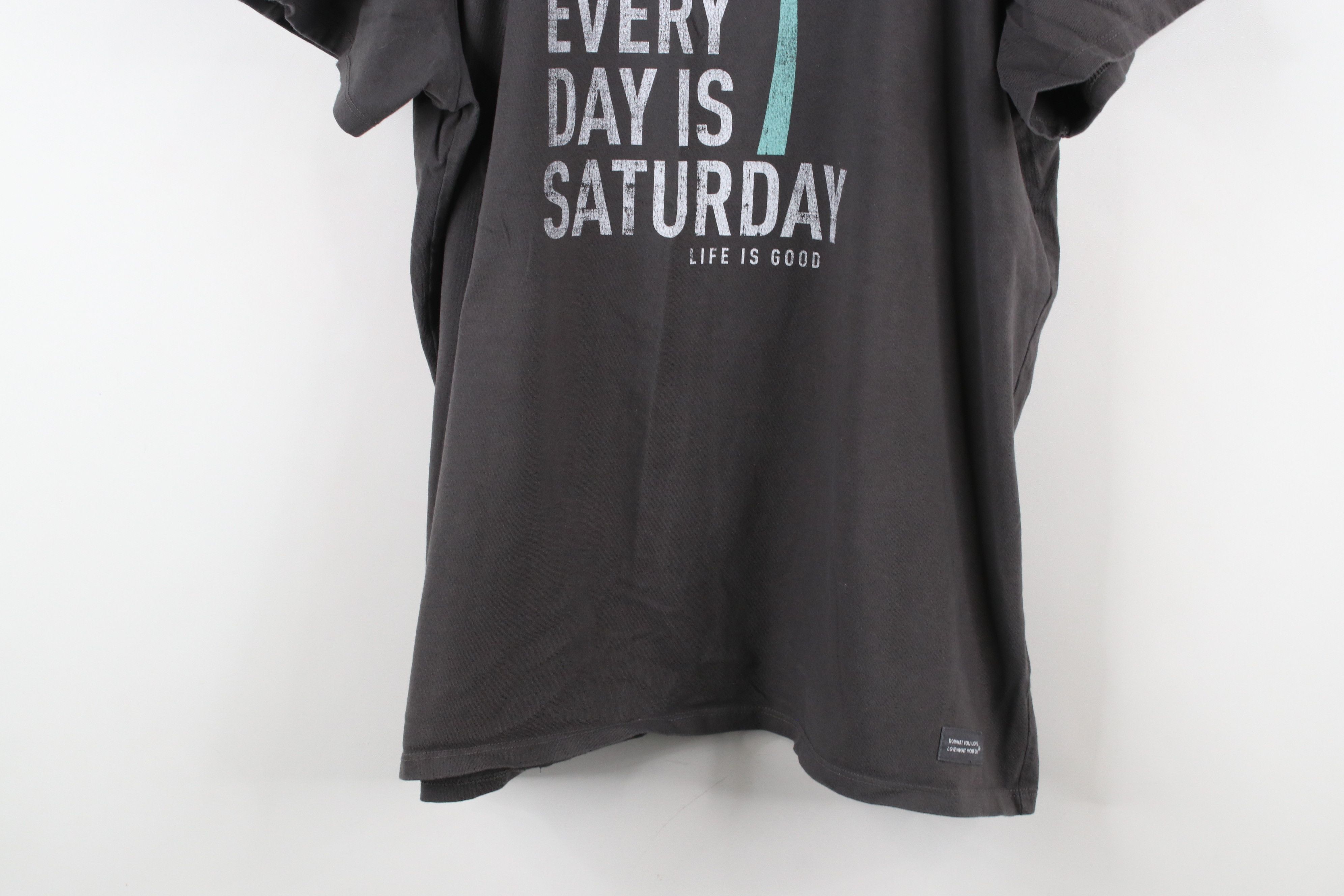 Life is Good × Vintage Life Is Good Crusher Every Day Is Saturday Palm Tree T-Shirt Size XL / US 12-14 / IT 48-50 - 3 Thumbnail