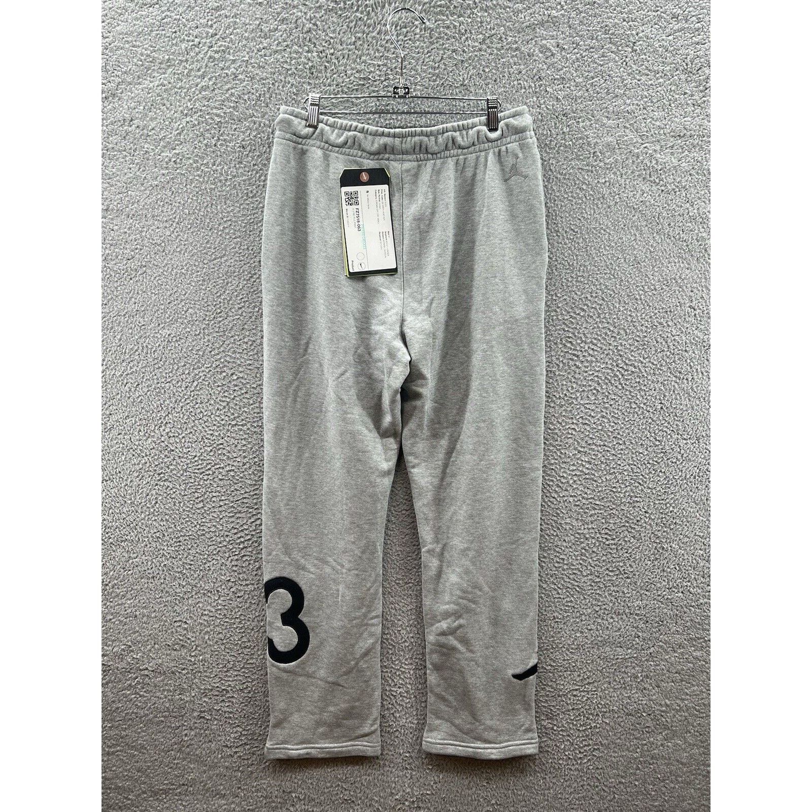 Jordan Brand Jordan x Nina Chanel Abney Gray Fleece Sweatpants FZ7518-063 Size US 34 / EU 50 - 2 Thumbnail