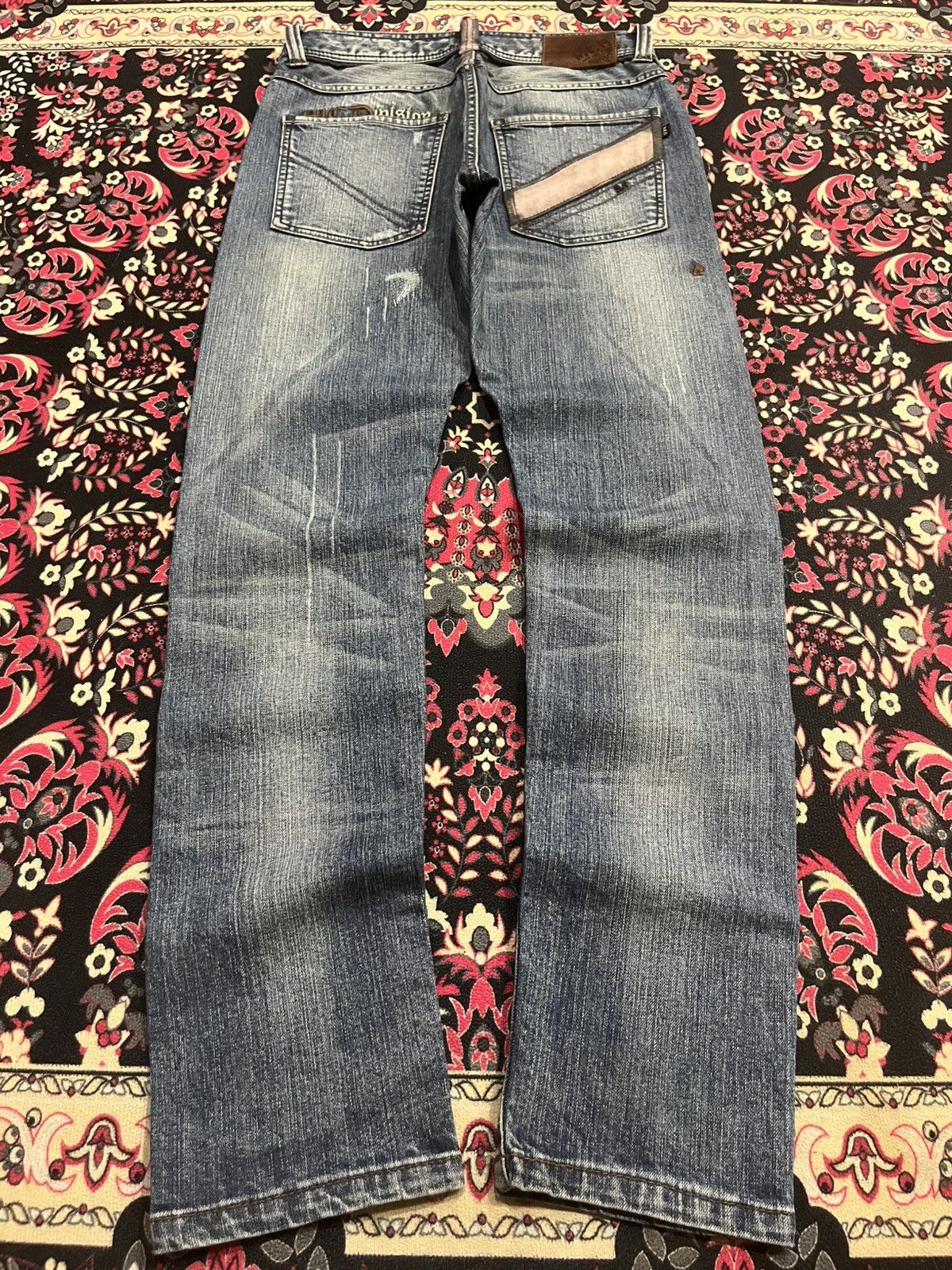 Japanese Brand Vintage Japanese Brand MCD Embroidered Slogan Sashiko Jeans Size US 30 / EU 46 - 2 Thumbnail