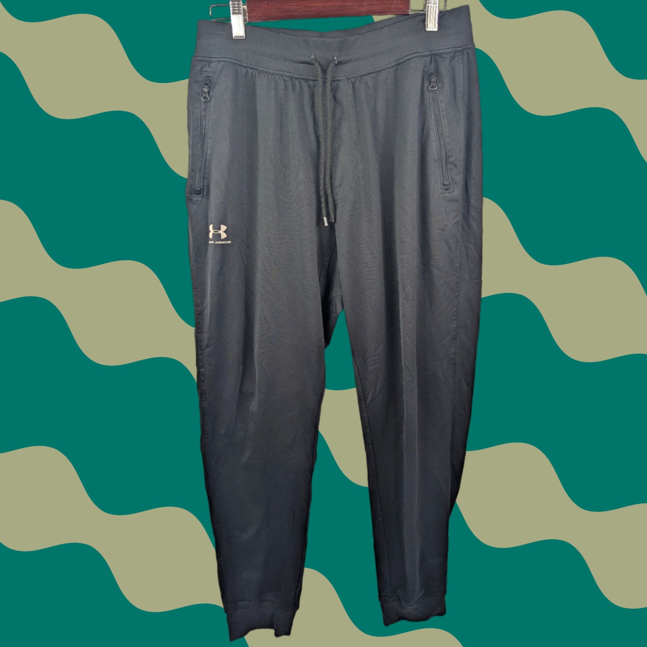 Under Armour Under Armour Joggers Pants Mens Large Black Sports Style Lounge Gym 1290261 Size US 33 - 1 Thumbnail