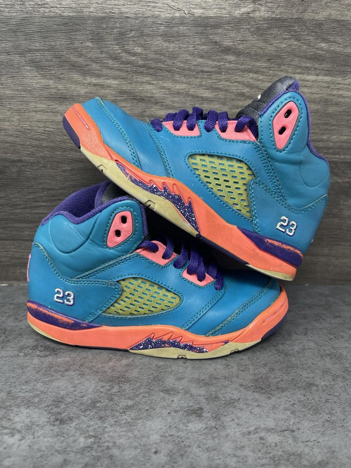 Jordan Brand Air Jordan 5 Shoes Kids Size 11.5C Toddler Tropical Teal Size US 11.5 / EU 44-45 - 1 Thumbnail