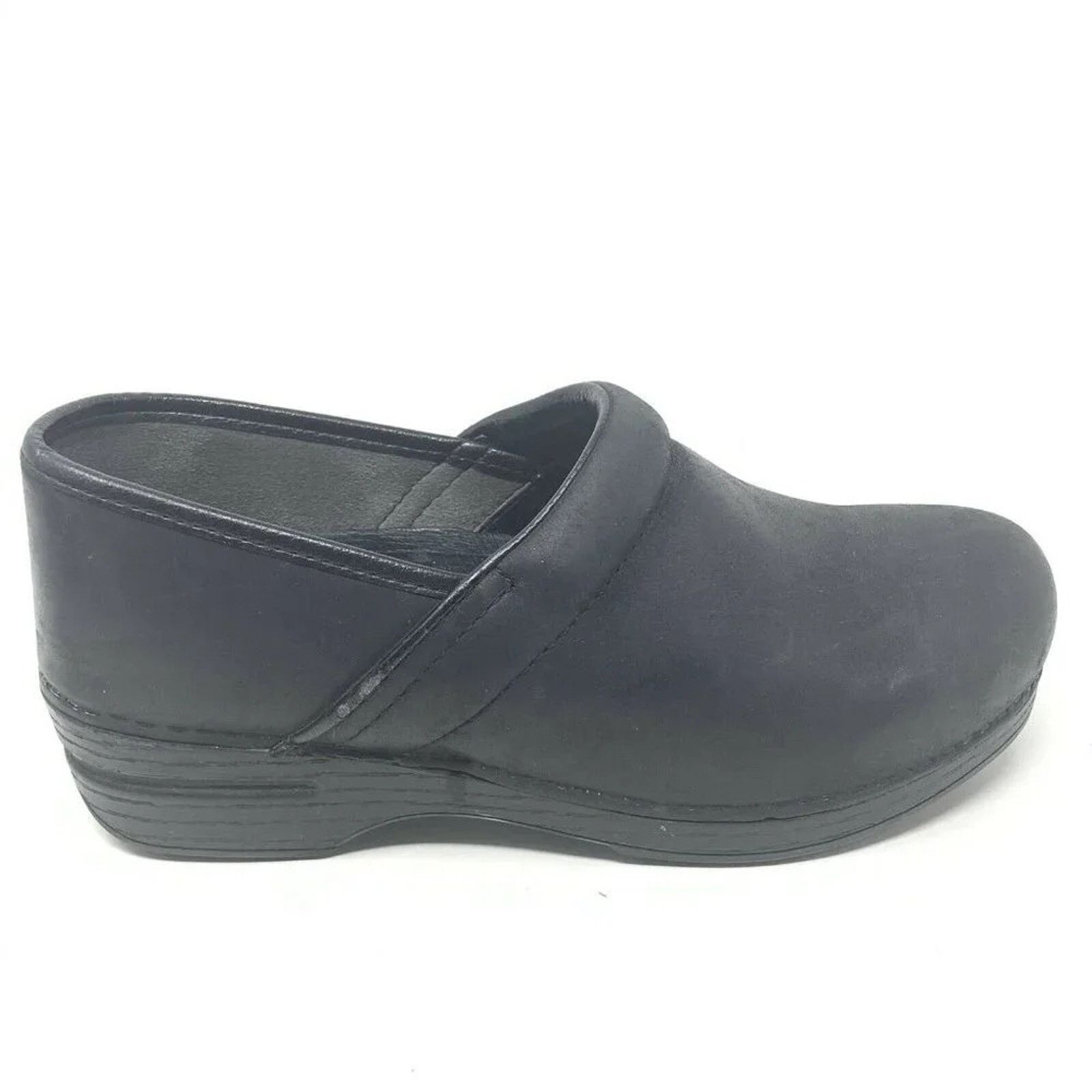 Dansko Dansko Black Leather Clog Slip On Shoes Size 41 US 10.5 Size US 11 / IT 41 - 3 Thumbnail