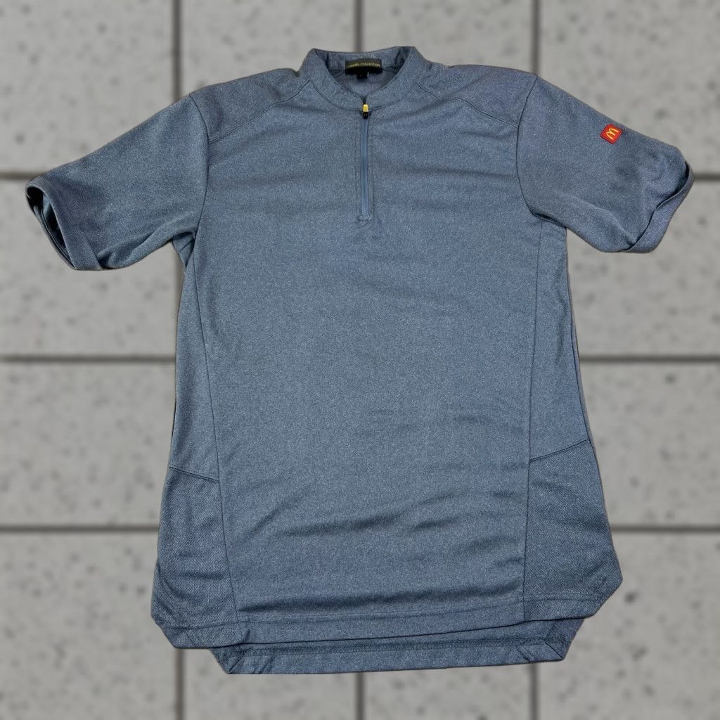 Vintage Mcdonald's Men Polo Shirt Zip Polyester Small S Blue Performance Shirt Mens Size US S / EU 44-46 / 1 - 1 Thumbnail