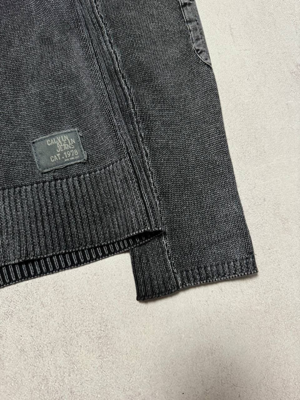 Calvin Klein × Japanese Brand Vintage Calvin Klein Hoodie Zip Faded Distressed Japanese Size US L / EU 52-54 / 3 - 2 Thumbnail