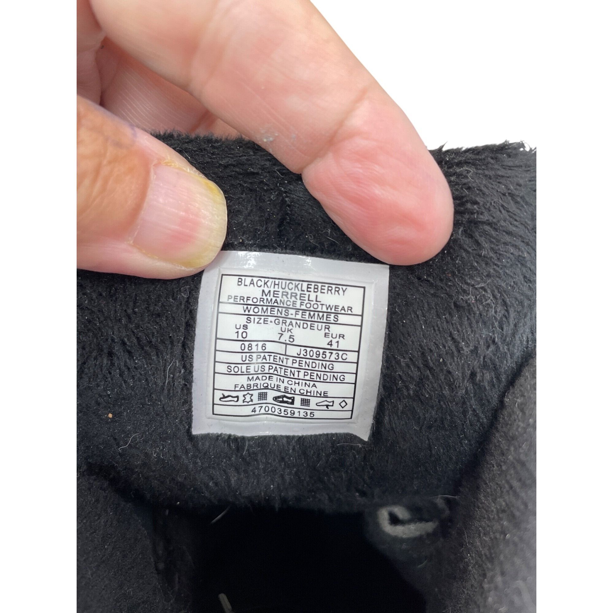 Merrell Merrell Black Womens Waterproof Insulated Suede Ankle Boots Size US 10 / IT 40 - 6 Thumbnail