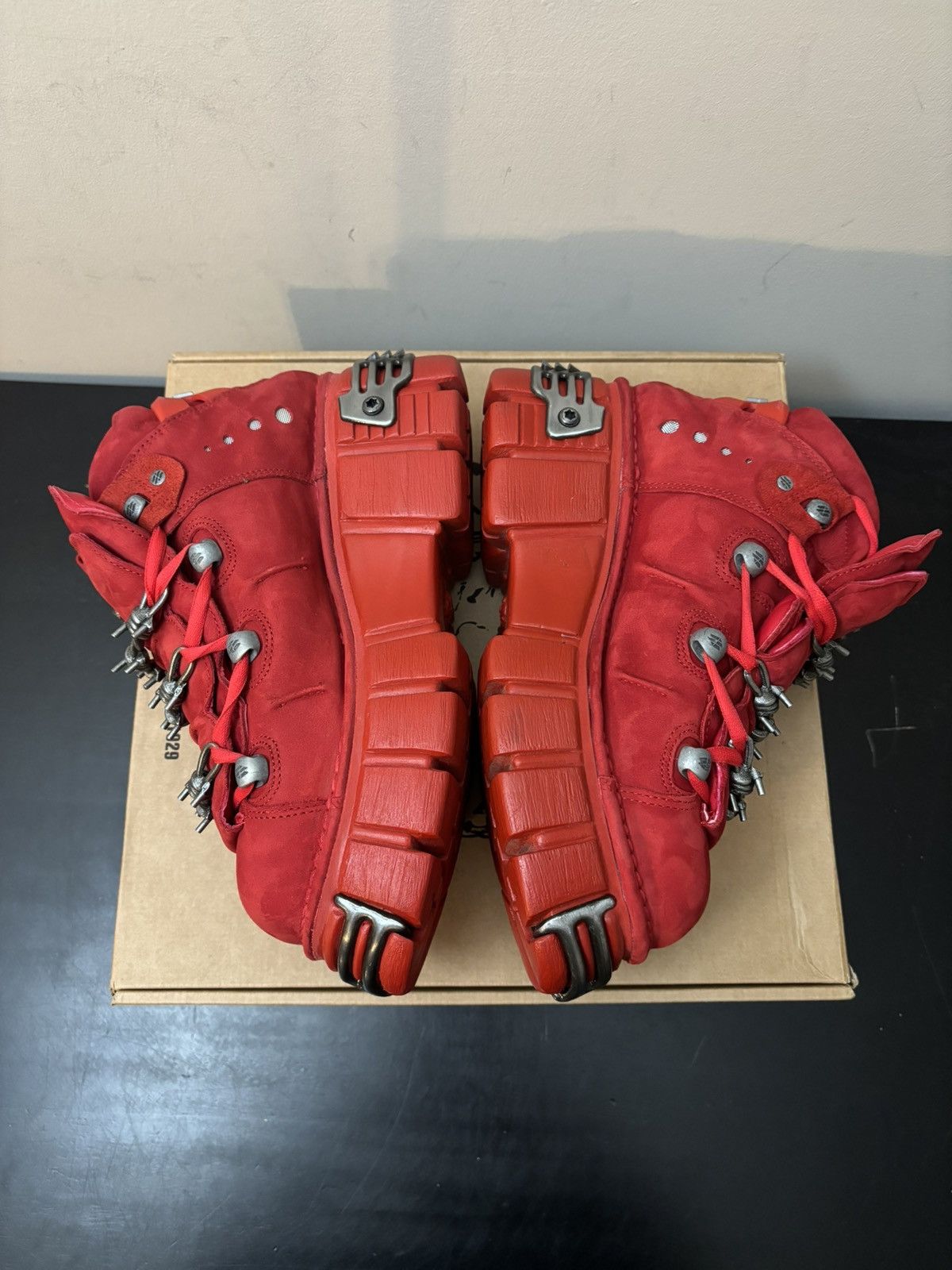 New Rock New Rock Jaded London Tower Boots October Red Size US 10 / EU 43 - 3 Thumbnail