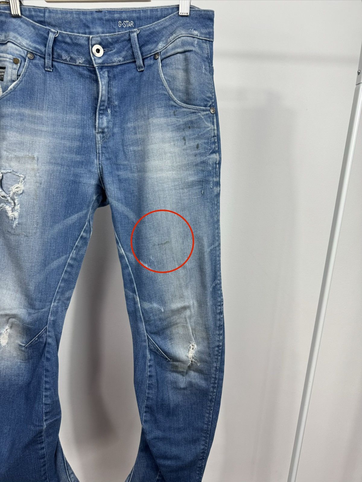 G-Star G-Star RAW Arc 3D Loose Tapered Jeans Fade Denim W32 Size US 32 / EU 48 - 9 Thumbnail